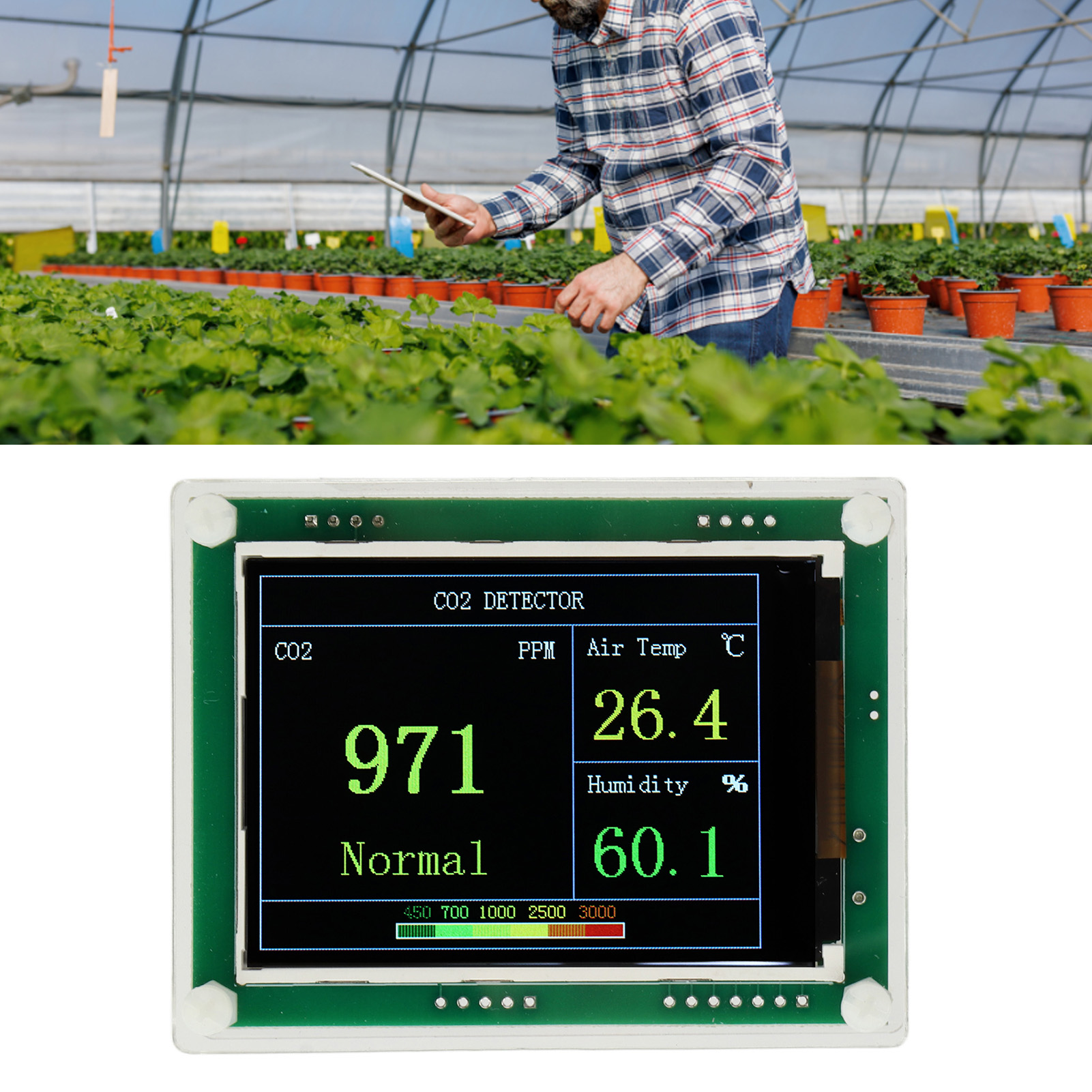 Kohlendioxid-detektor (co2) Für Den Hausgebrauch, Hochpräziser Sensor, Luftqualitätsmessmodul, Staubsensor Für Die Luftqualität