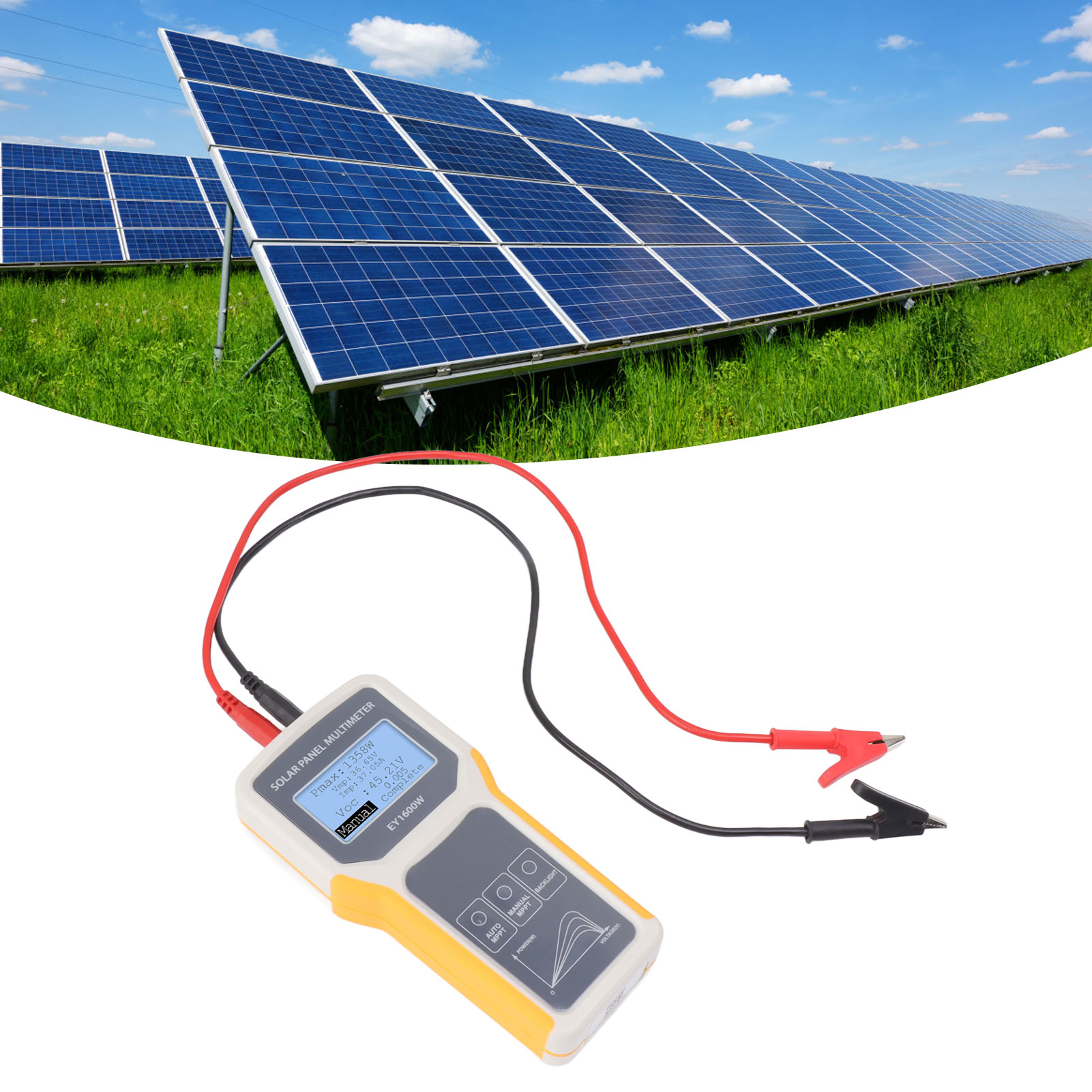 Multimeter Für Photovoltaikmodule, Mppt-tester Für Solarmodule, Wattmeter, Leerlaufspannungsprüfer