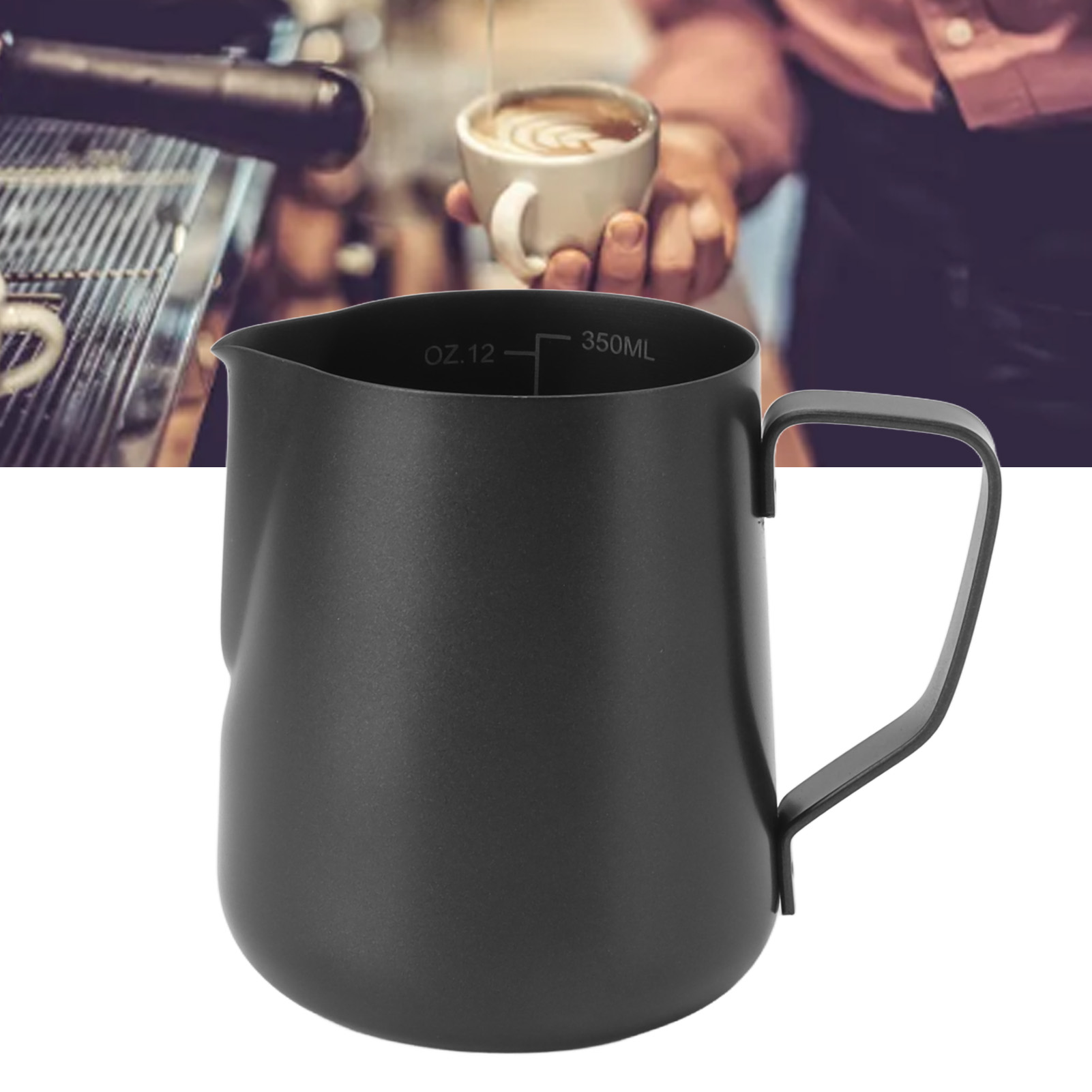Messbecher Aus Teflon, 350 Ml, Ideal Zum Aufschäumen Von Milch.