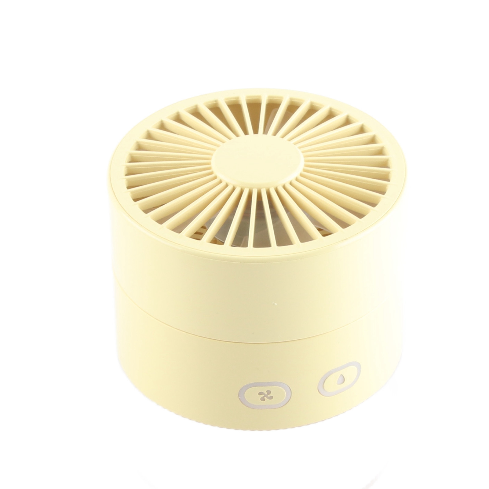 Neuer Wassergekühlter Mini-usb-ventilator, Tischventilator, Faltbar, Sprühluftbefeuchter, Leuchtend Gelb