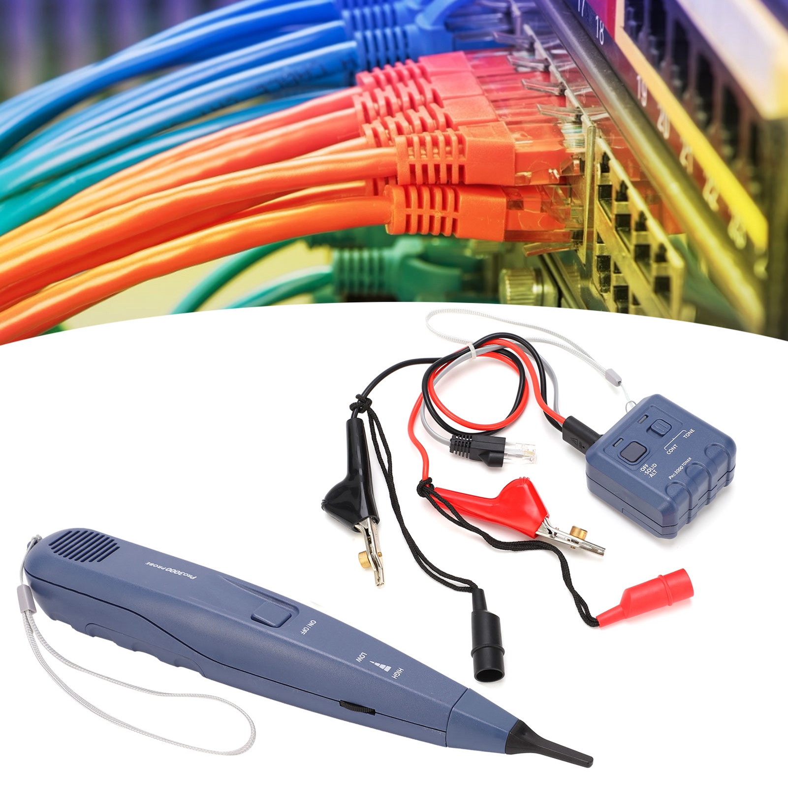 Netzwerkkabeltester, Kabelsuchgerät, Induktiver Verstärker Pro3000, Audiogenerator, Kabelortungstester