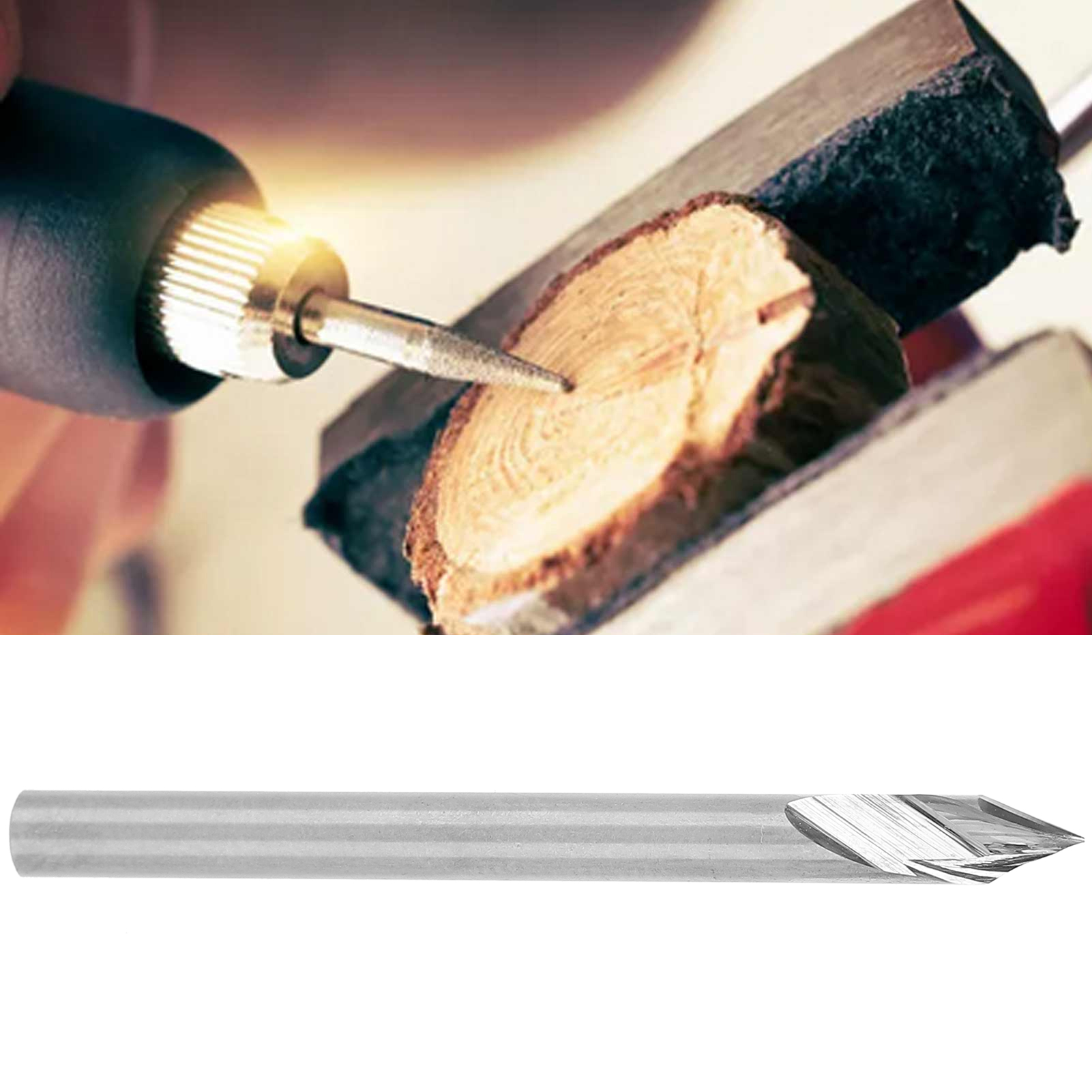 3,175 Mm Gravierfräser, 3,17545°0,240l, Für Holzgravurwerkzeuge.