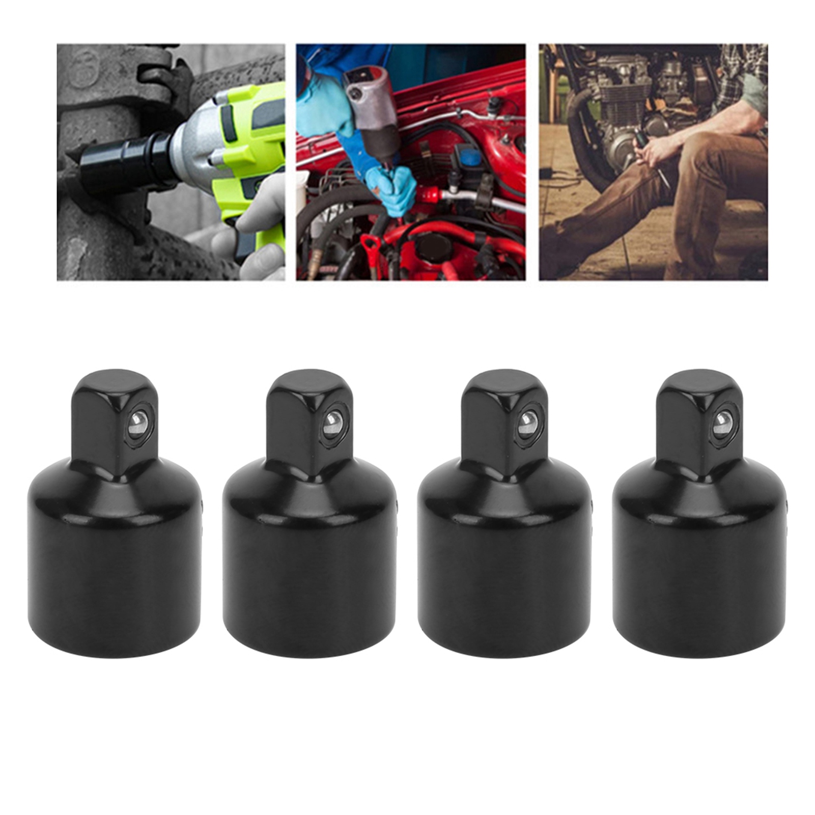 Steckschlüsseladapter Für Ratschenschlüssel Auf Mittleres 3/8"-schwungrad Auf Kleines 1/4"-schwungrad