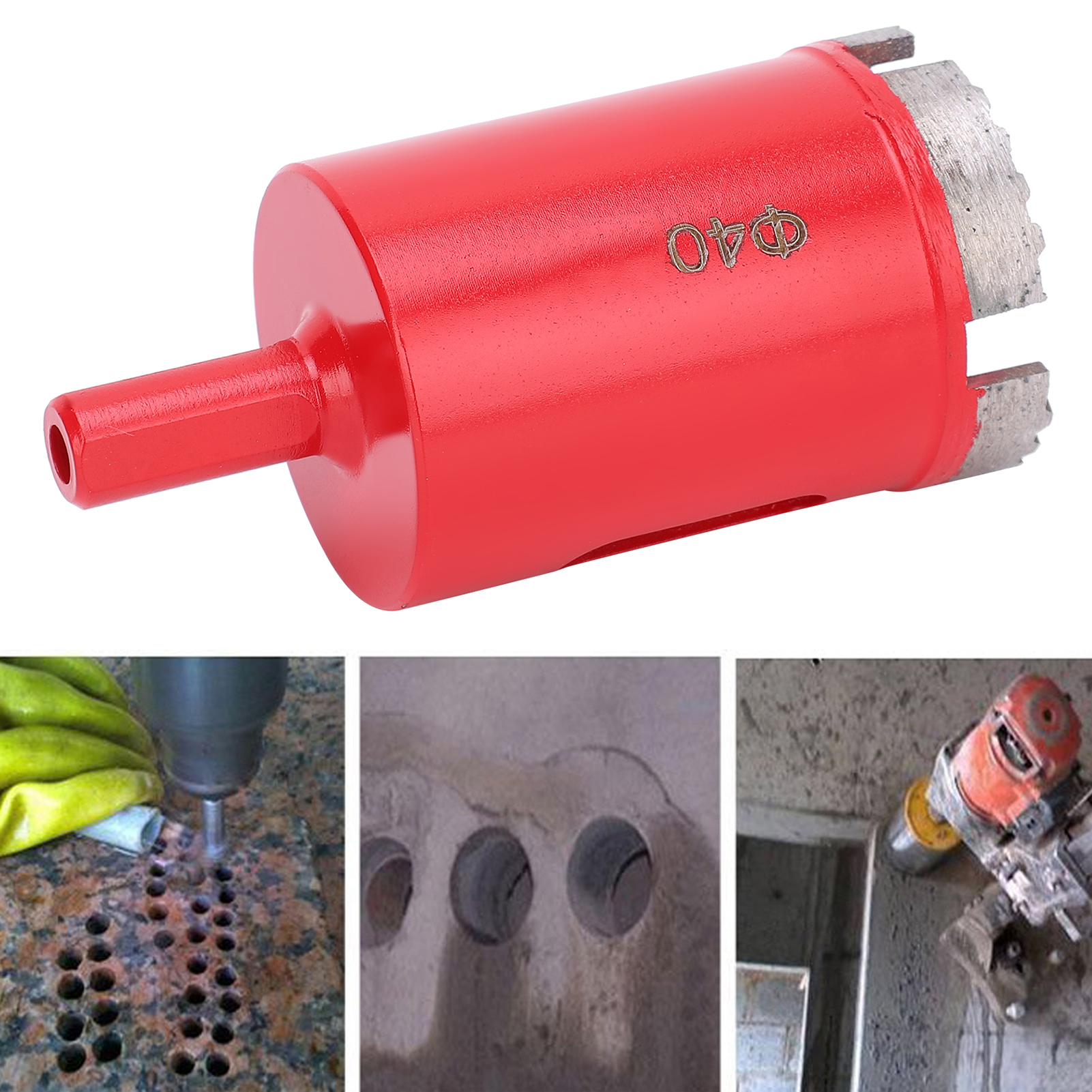 Φ40 Diamantbohrer Mit Wellenzahnung Für Fliesen Und Marmor