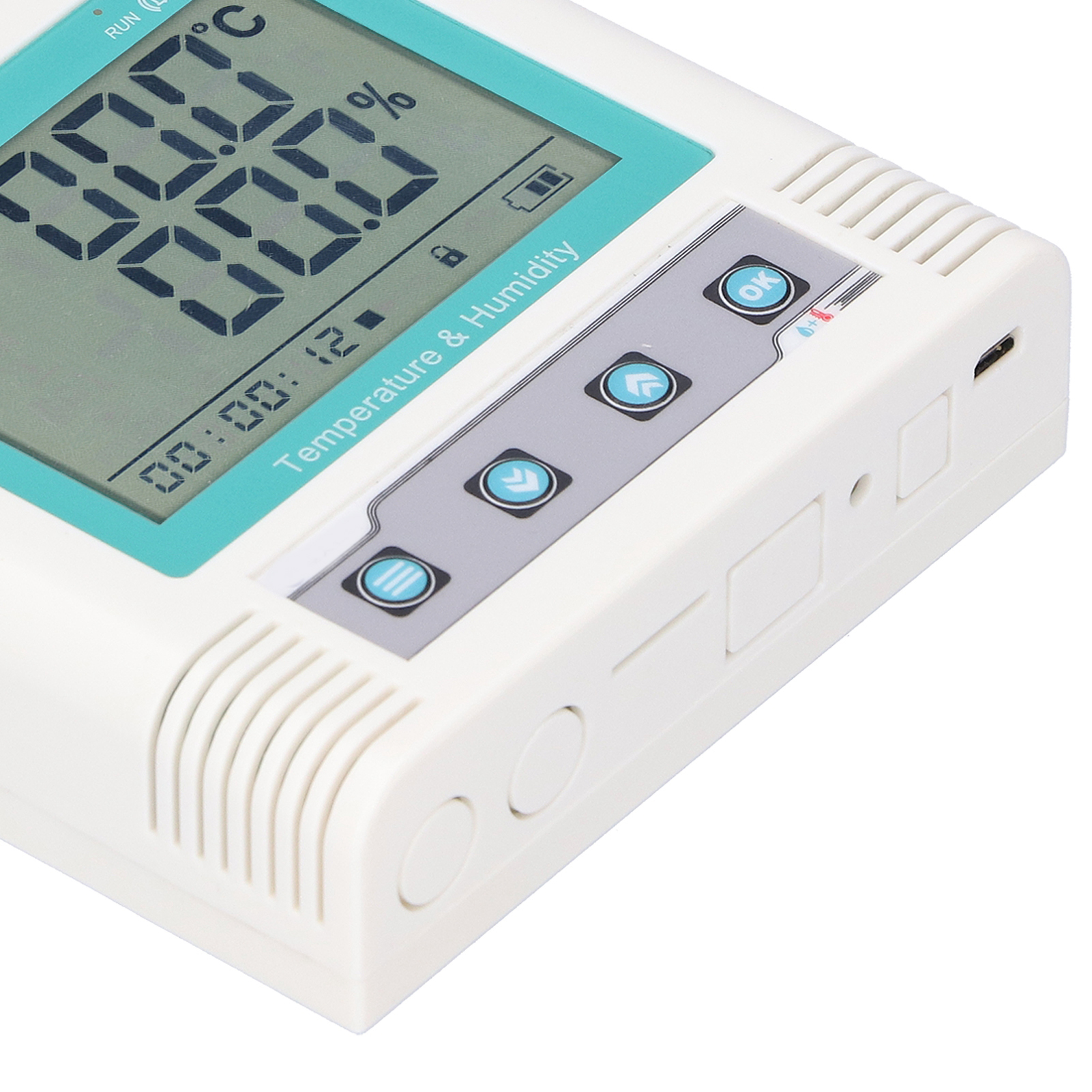 Usb-temperatur- Und Feuchtigkeitsrekorder Mit Eingebautem Temperatur- Und Feuchtigkeitssensor, Standardgenauigkeit, 208 W Datensätze.