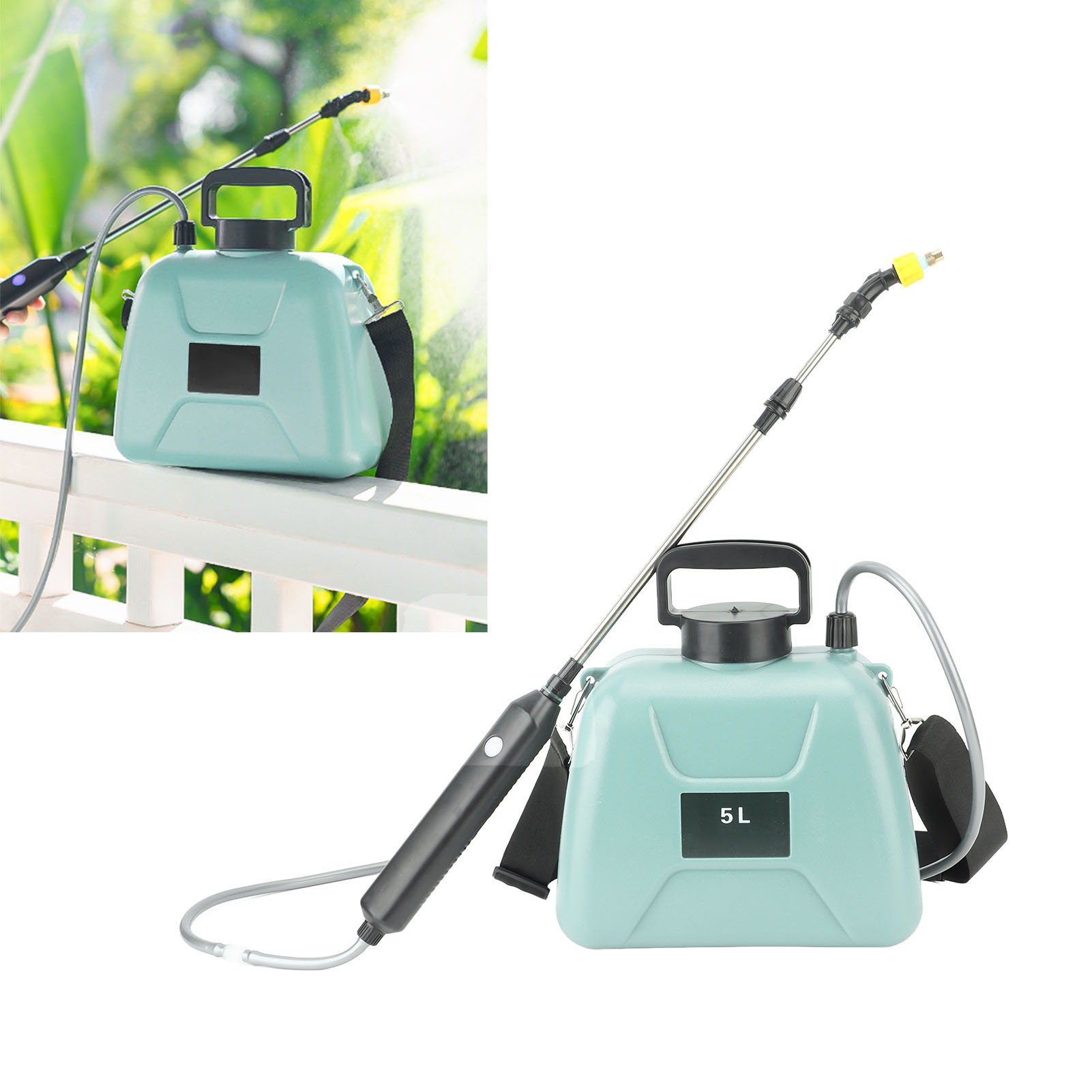 Elektrisches Sprühgerät Zum Bewässern Von Blumen, Versprühen Von Pestiziden, Desinfektion, Sprühgeräte, Kleine Landwirtschaftliche Sprühgeräte, Blau.