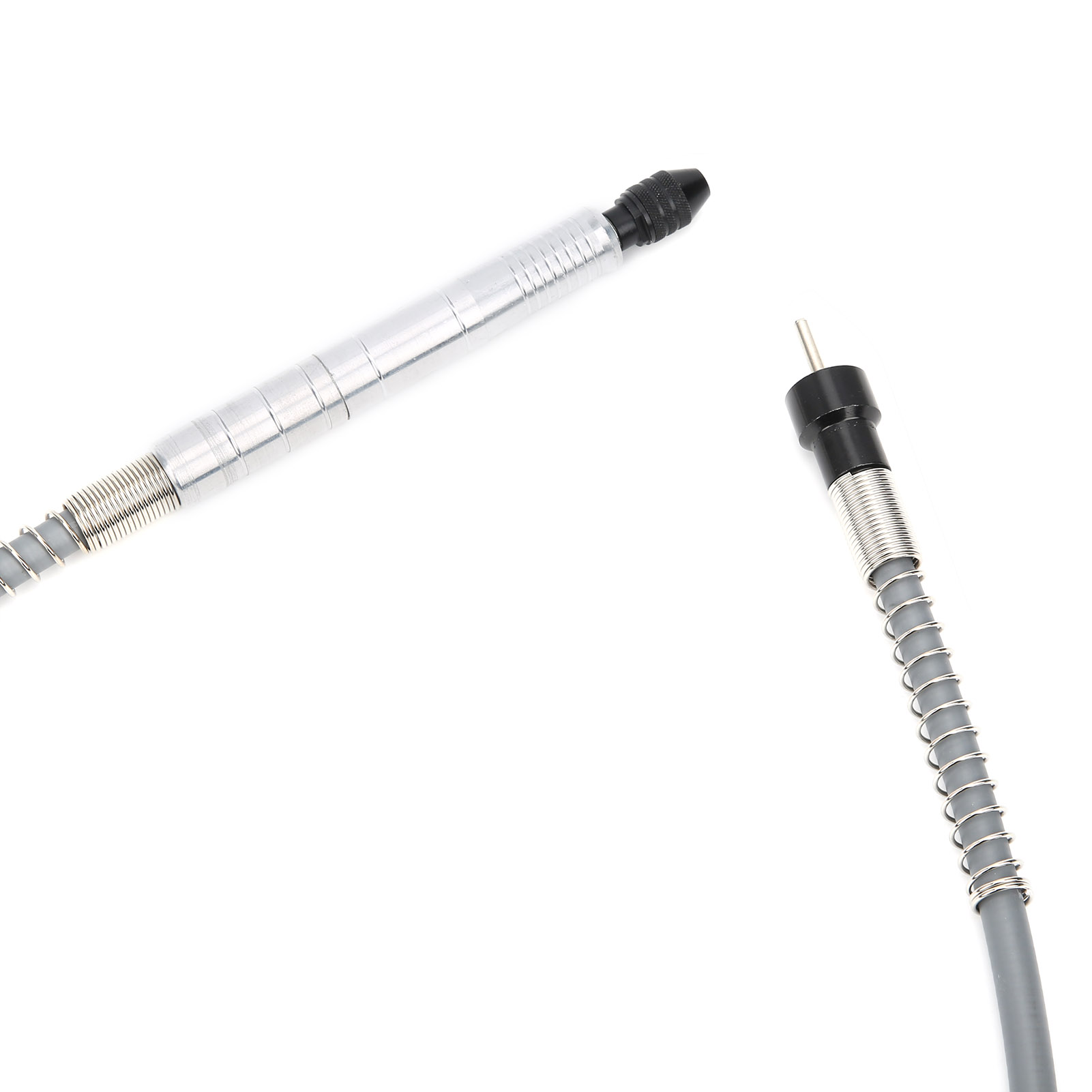 Die Flexible Welle Des Elektrischen Schleifers, Der Silberne Aluminiumgriff, Der Schlüsselring Für Die Flexible Welle Und Der L-förmige Schlüssel Werden Nach Dem Zufallsprinzip Versendet.
