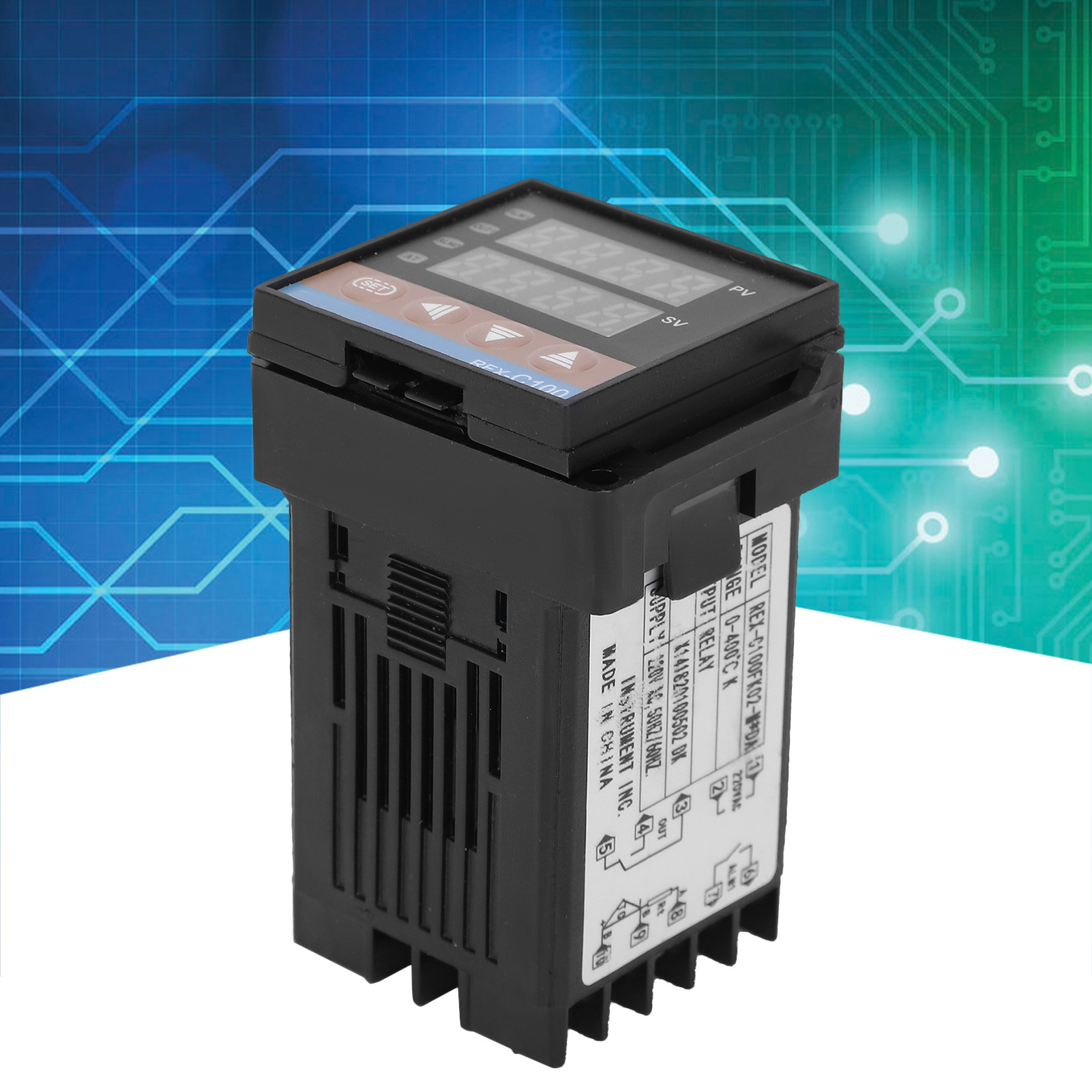 Berm® 220v Temperaturregler Rex-c100fk02-mda: Intelligenter Temperaturregler Mit Hochpräzisem, Einstellbarem Temperaturschalter