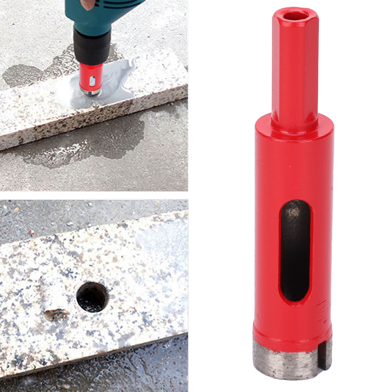 Diamantbohrer Mit 18 Mm Durchmesser Und Flachen Zähnen Zum Bohren Von Keramikfliesen Und Marmor.