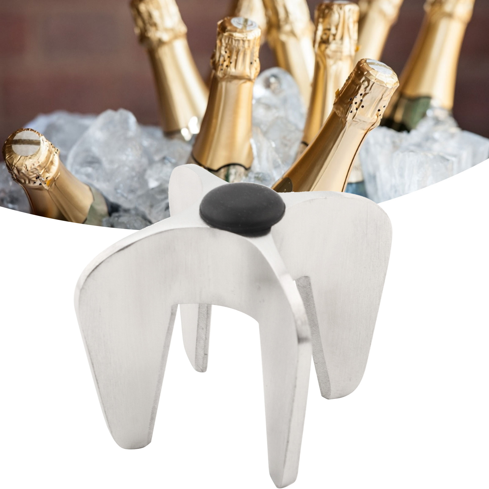 Flaschenöffner Aus Edelstahl Für Champagner Und Sekt