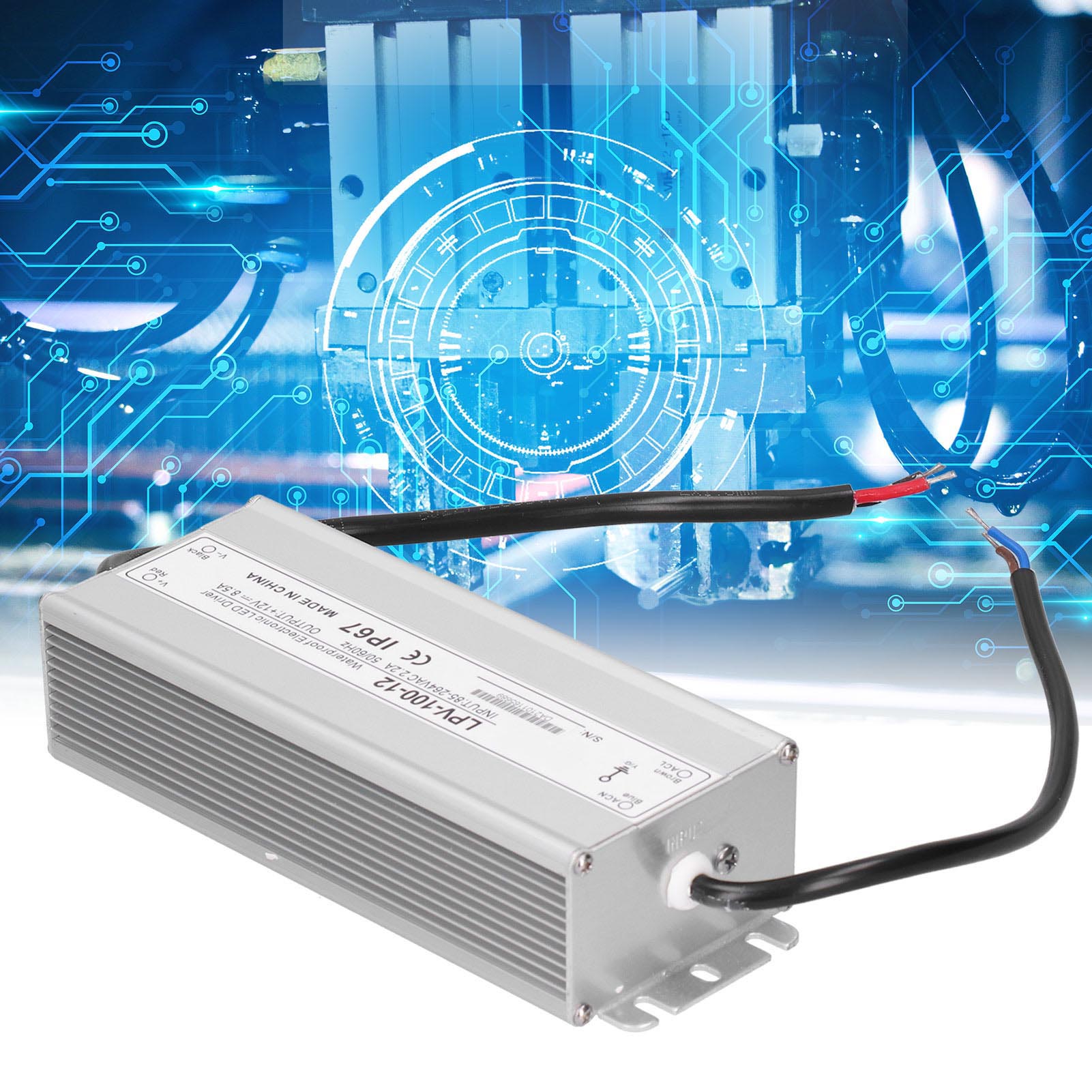Berm@dc12v 100w Lpv-100-12 Wasserdichtes Schaltnetzteil