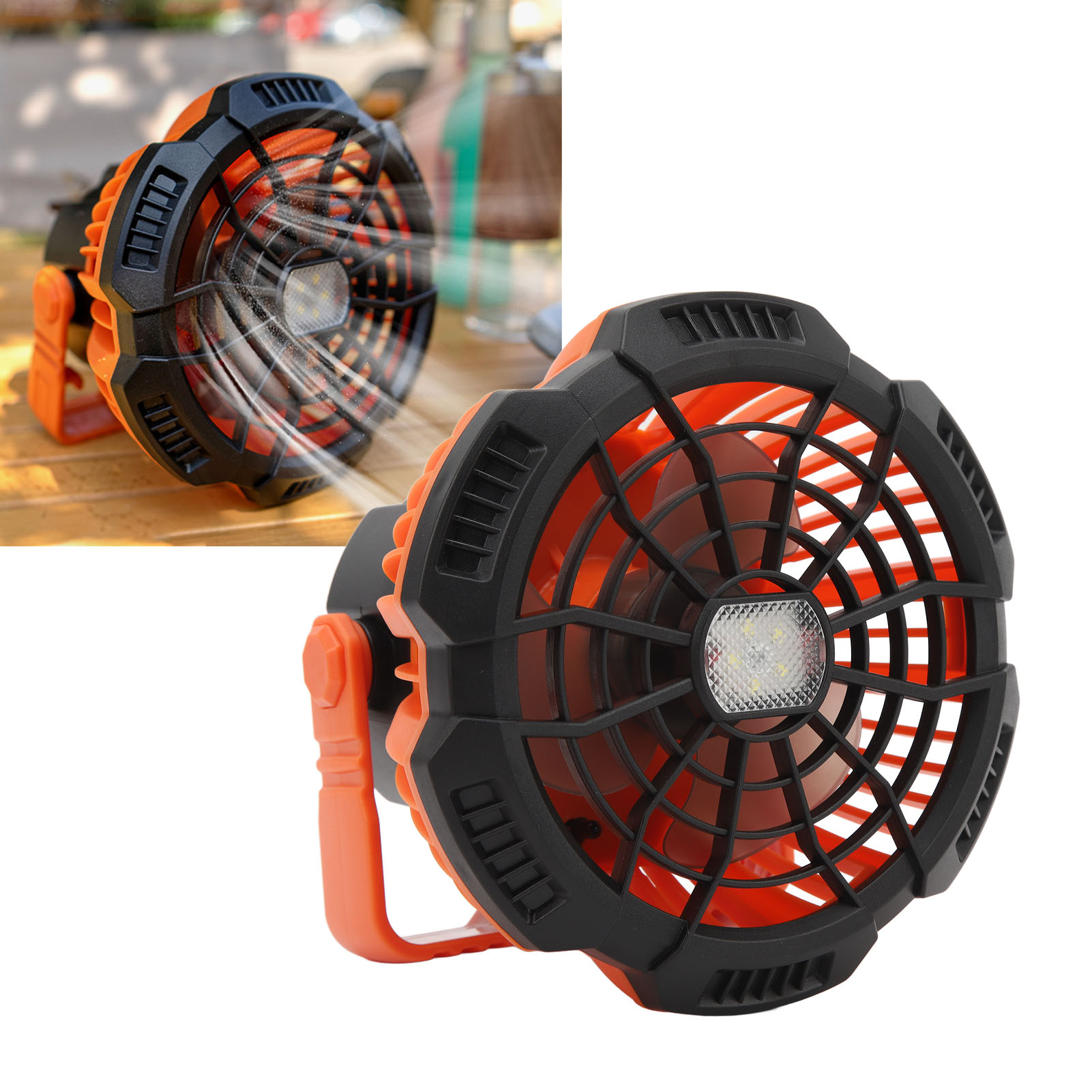 Ferngesteuerter Campingventilator, Led-nachtangellampe, Usb-wiederaufladbare Hängelampe, Campingzeltlampe, Tischventilator.