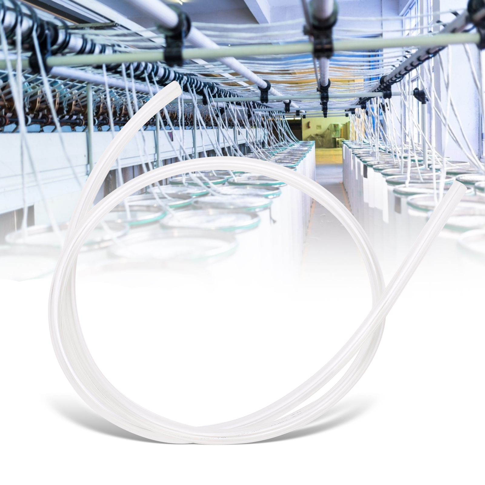 Tpu-luftschlauch Für Kompressoren, Pumpen Und Druckluftquellen. Tpu-schlauch, Tpu1410 Od14id10, Transparent, 1 M.