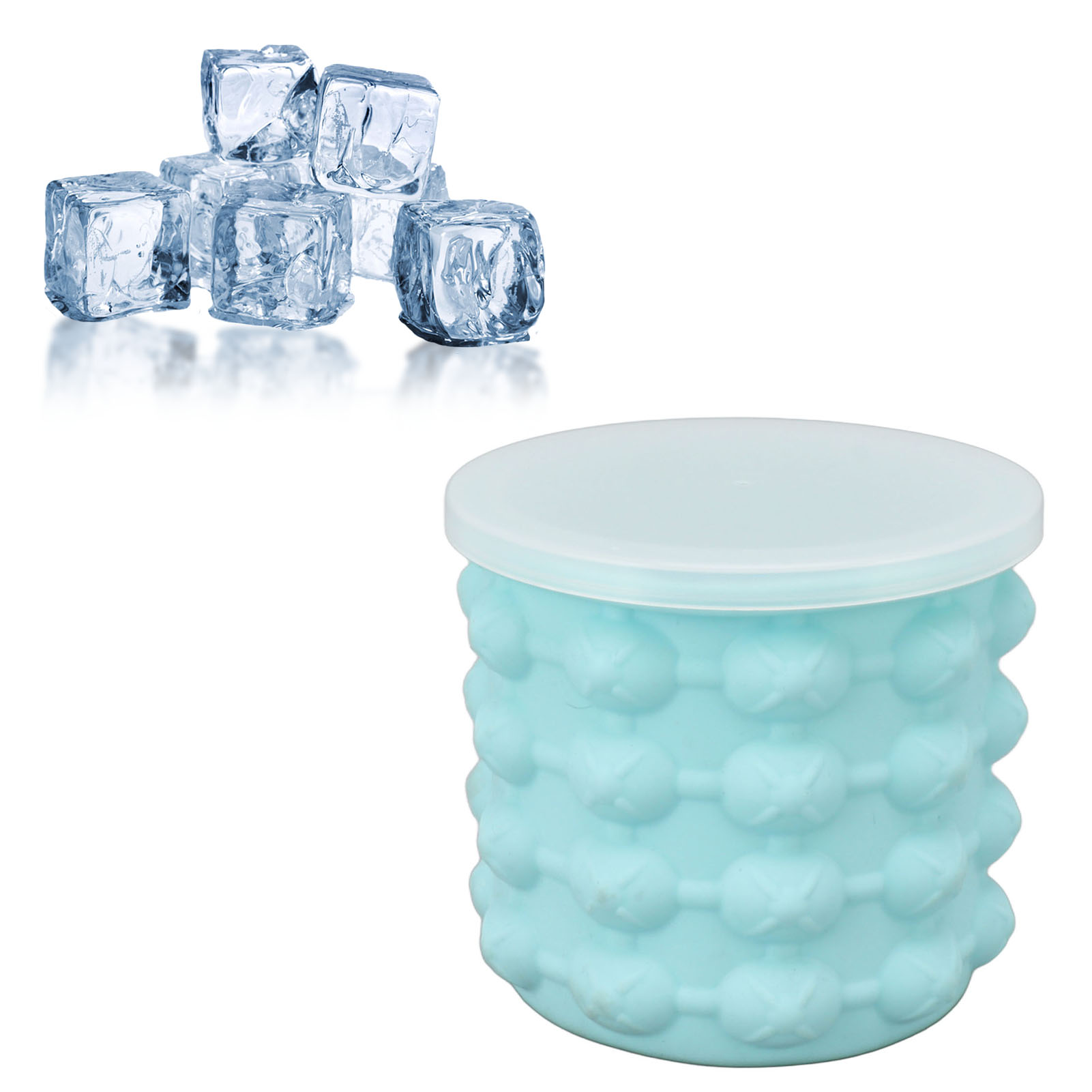 Silikon-eiskübel Für Getränke, Champagner, Rotwein, Bier, Außenbar, Runder Eiswürfelbereiter, Weinkühler, Kleiner Eiskübel