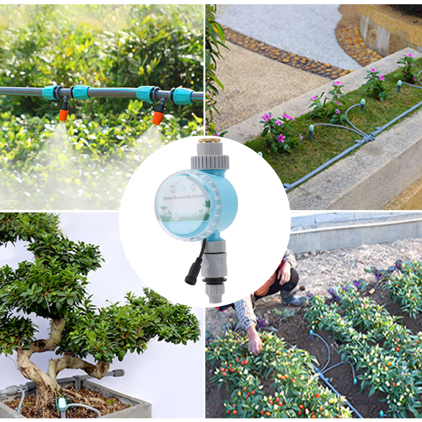 Bewässerungstimer Für Pflanzen Und Blumen Intelligentes Automatisches Tropfbewässerungssystem Mit Fernbedienung.