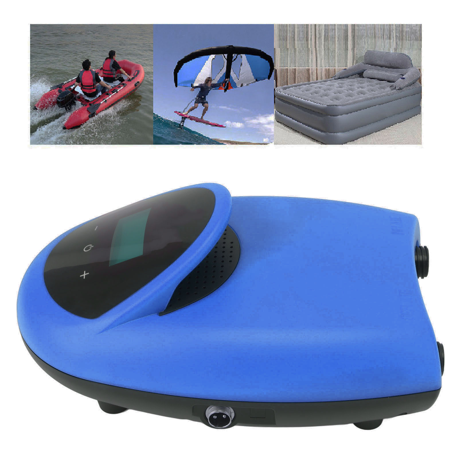 12v Elektrische Luftpumpe Für Sup-paddleboards, Fahrzeugmontierte Hochdruck-luftpumpe, Tragbare Luftpumpe Für Aufblasbare Zelte/outdoor-schlauchboote, Blau.