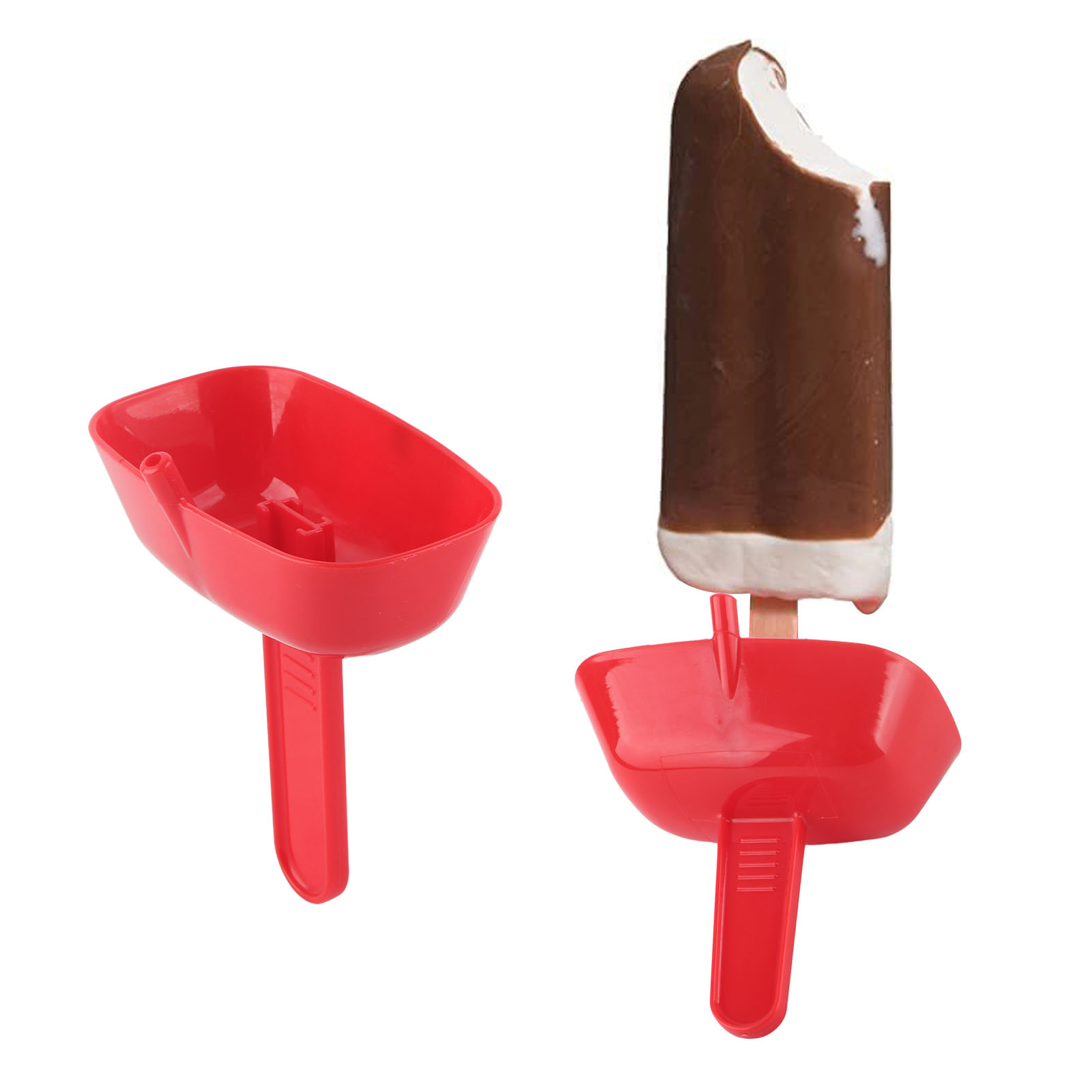 Pop-no Drop Der Originale, Auslaufsichere Eiscreme-präsentationsständer (rot)