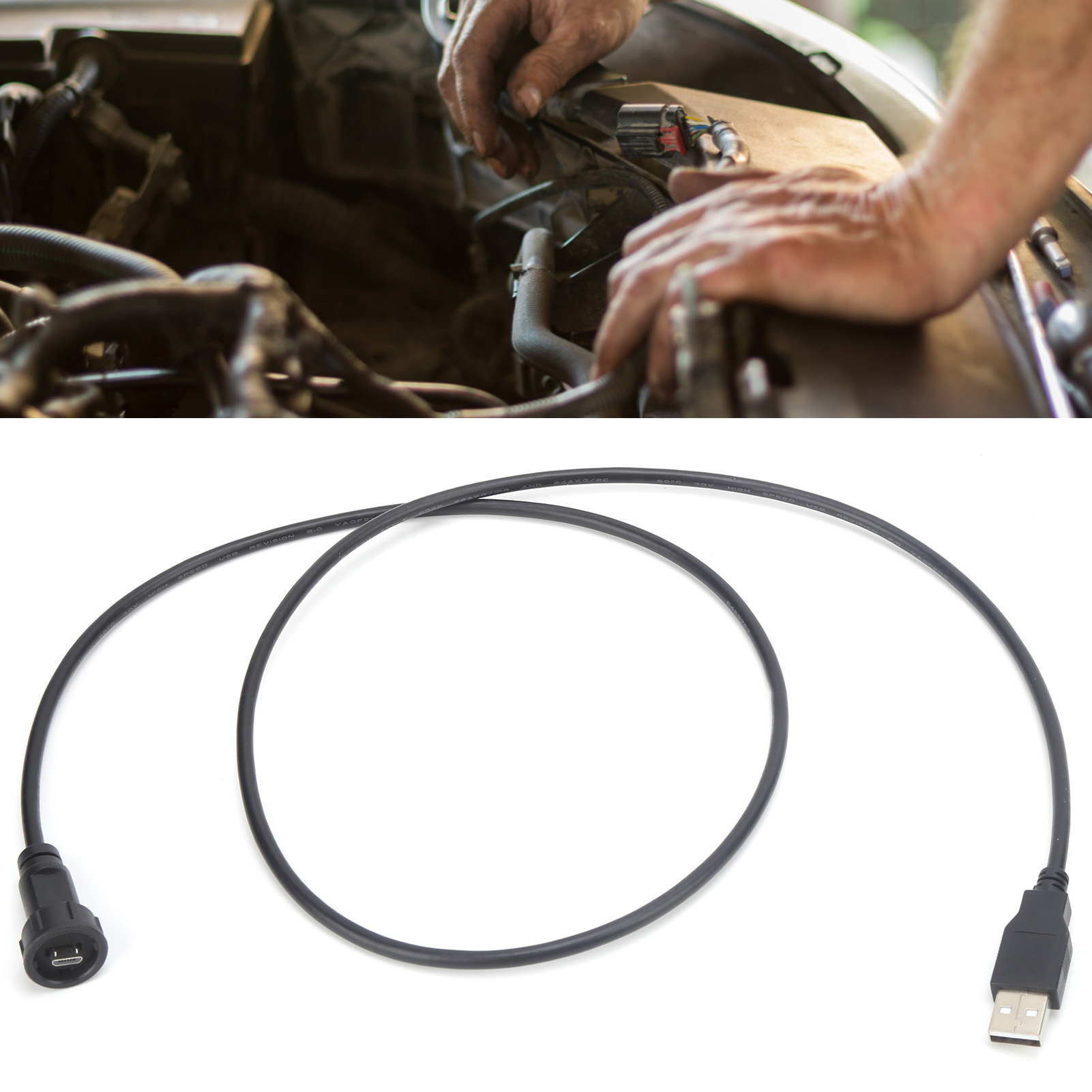 Wasserdichter Usb-anschluss E10mc-ba-m/u2-am Micro-usb-stecker/usb 2.0-stecker Mit 1 M Kabel
