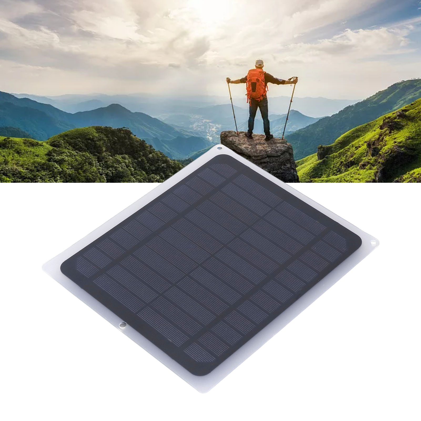 Mini-12v-solarpanel, 10w-haustierkäfig, Abluftventilator, Handy-ladegerät, Neues Monokristallines Solarpanel