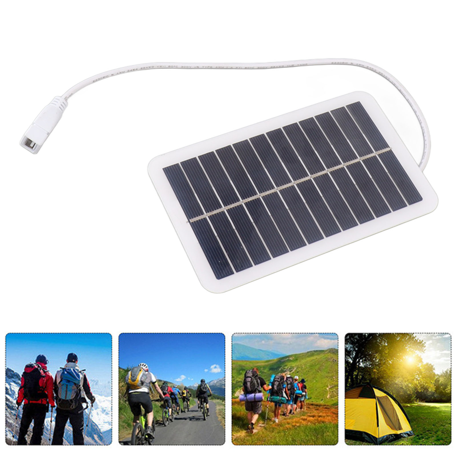 2w 5v Polykristallines Silizium-solarpanel, Tragbare Usb-notstromversorgung