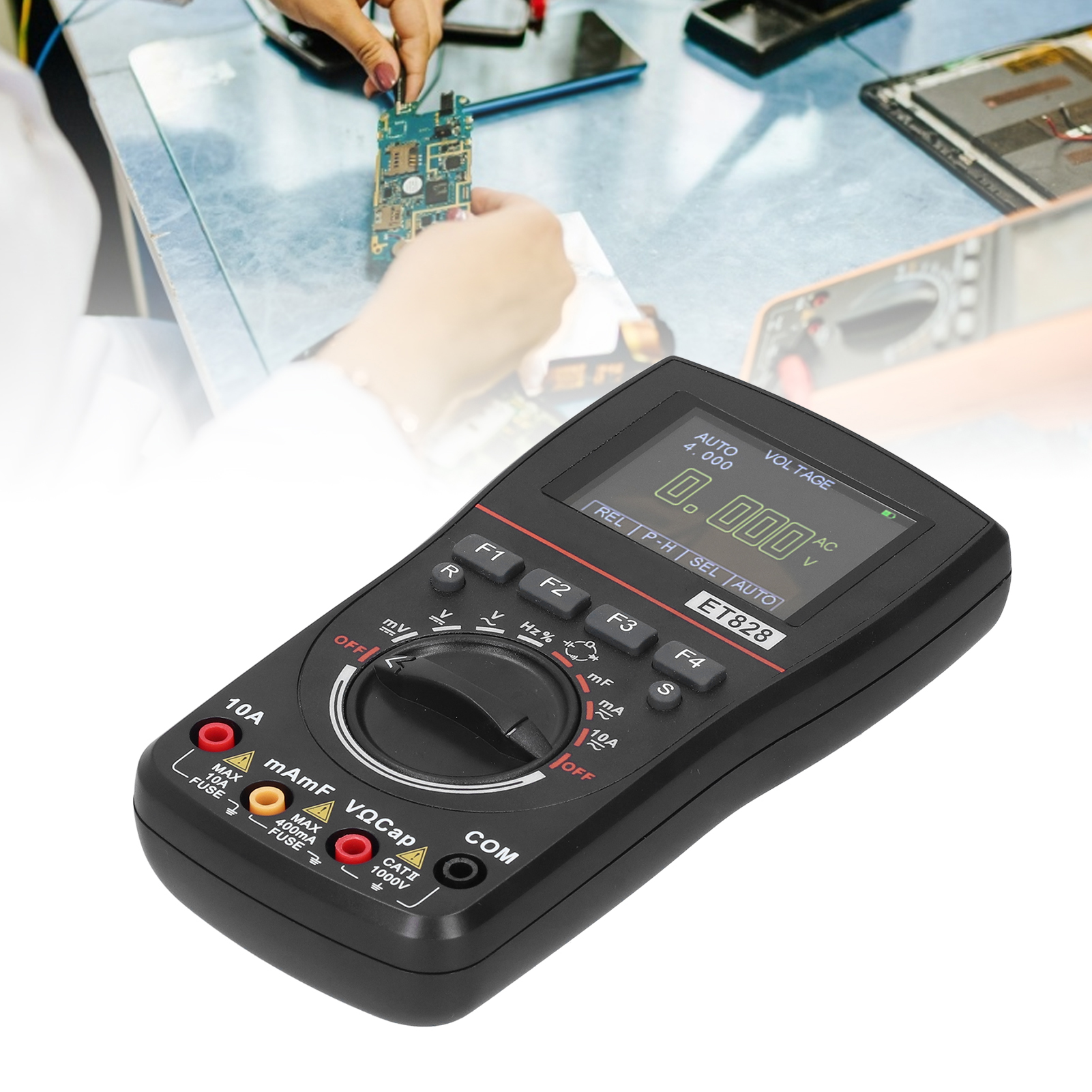 Et828 Tooltop Kombiniertes Oszilloskop Und Multimeter, 1 Mhz Abtastfrequenz, 2,5 Msps