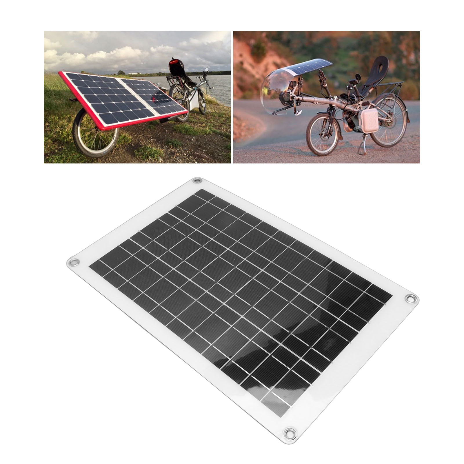 Komplettes 20w 18v Polykristallines Flexibles Photovoltaik-solarpanel-set Mit Zwei Usb-anschlüssen