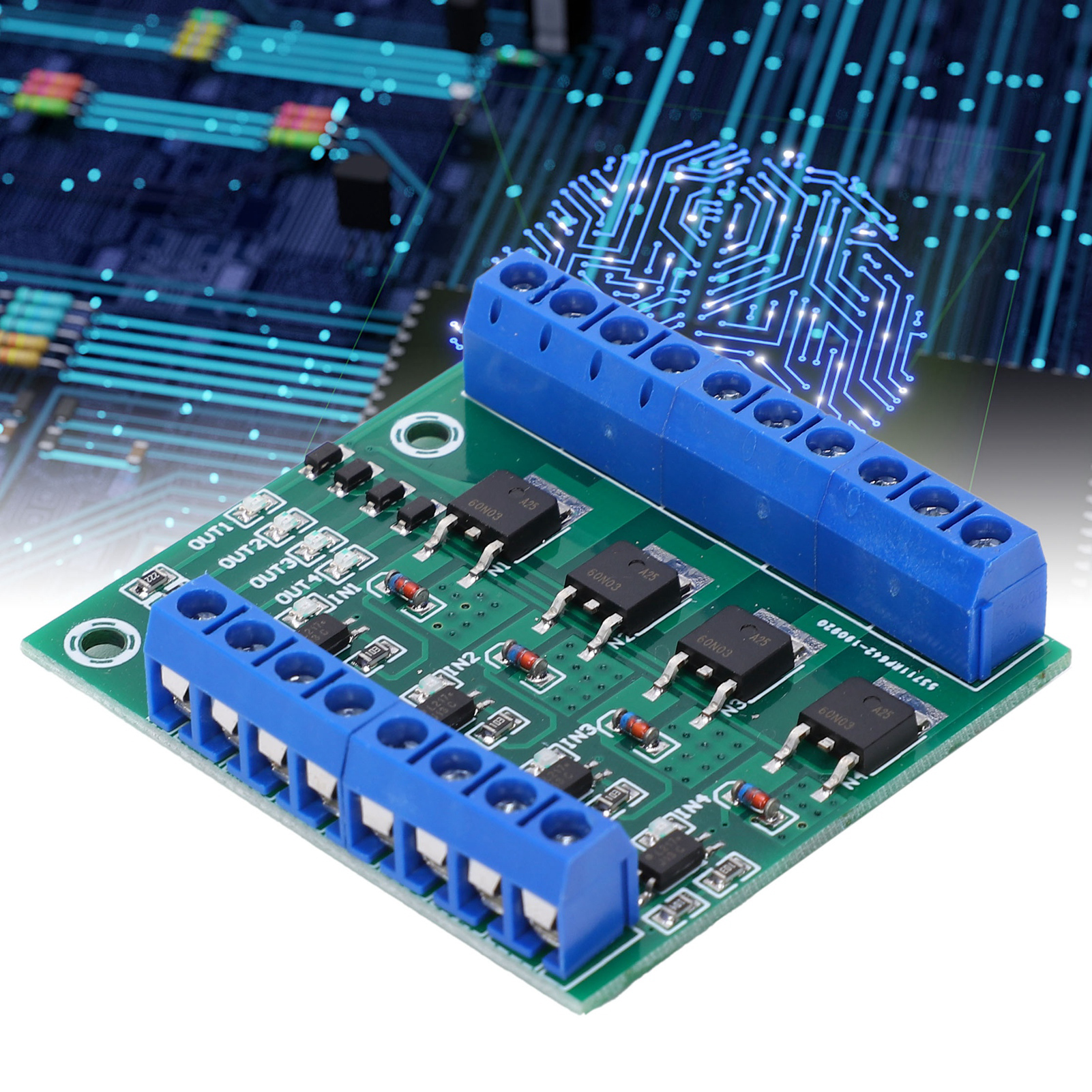 Vierkanal-mosfet/fet-plc-verstärker/leiterplattenmodul
