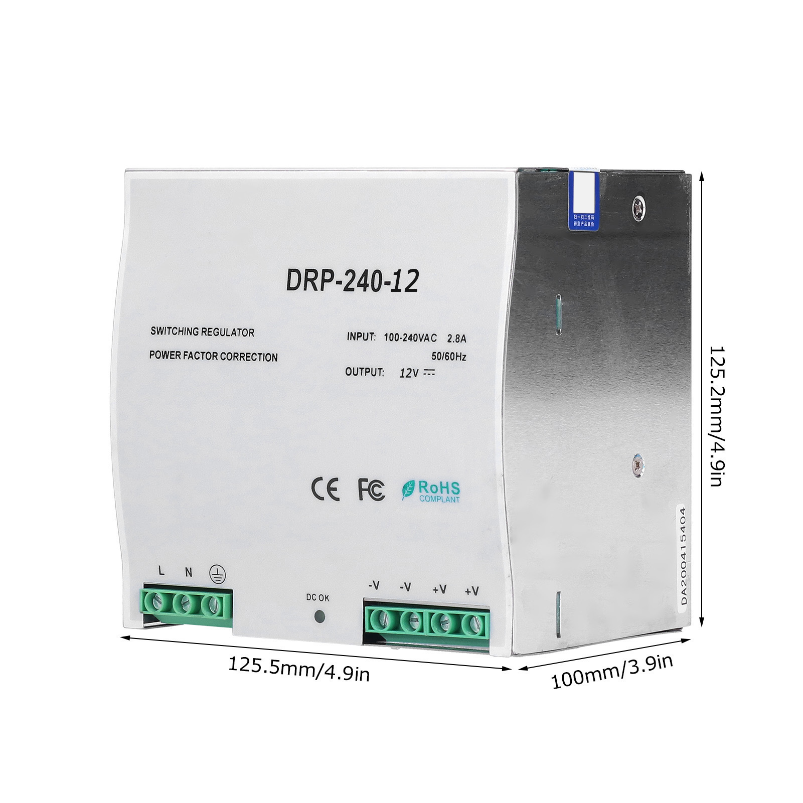Geregelte Und Einstellbare Led-netzteile Der Serie Dr-240, Din-schienen-schaltnetzteile Der Serie Dr-240-12