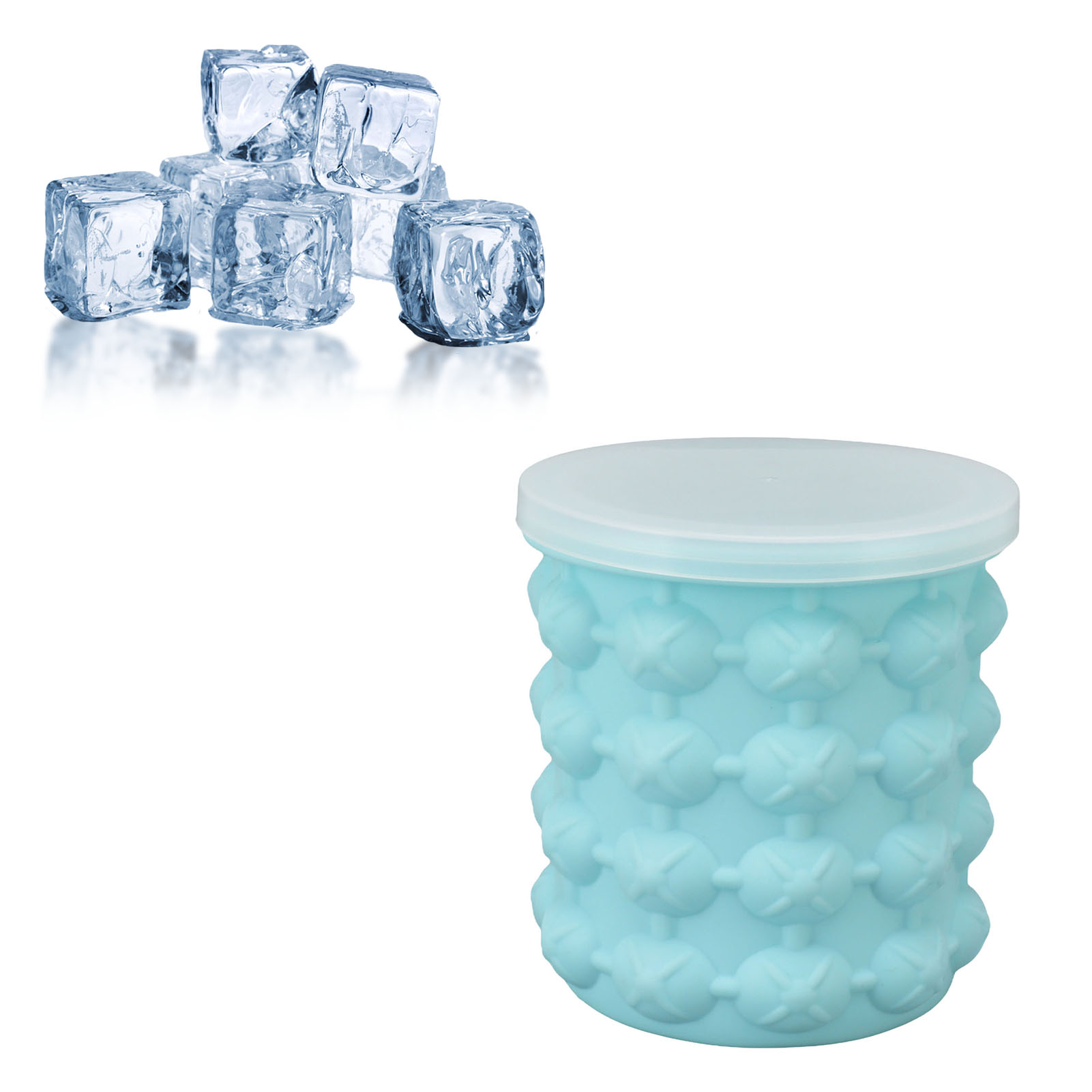 Eisbehälter Aus Silikon Für Getränke, Champagner, Rotwein, Bier, Außenbar, Runder Eiswürfelbereiter, Weinkühler, Großer Eisbehälter