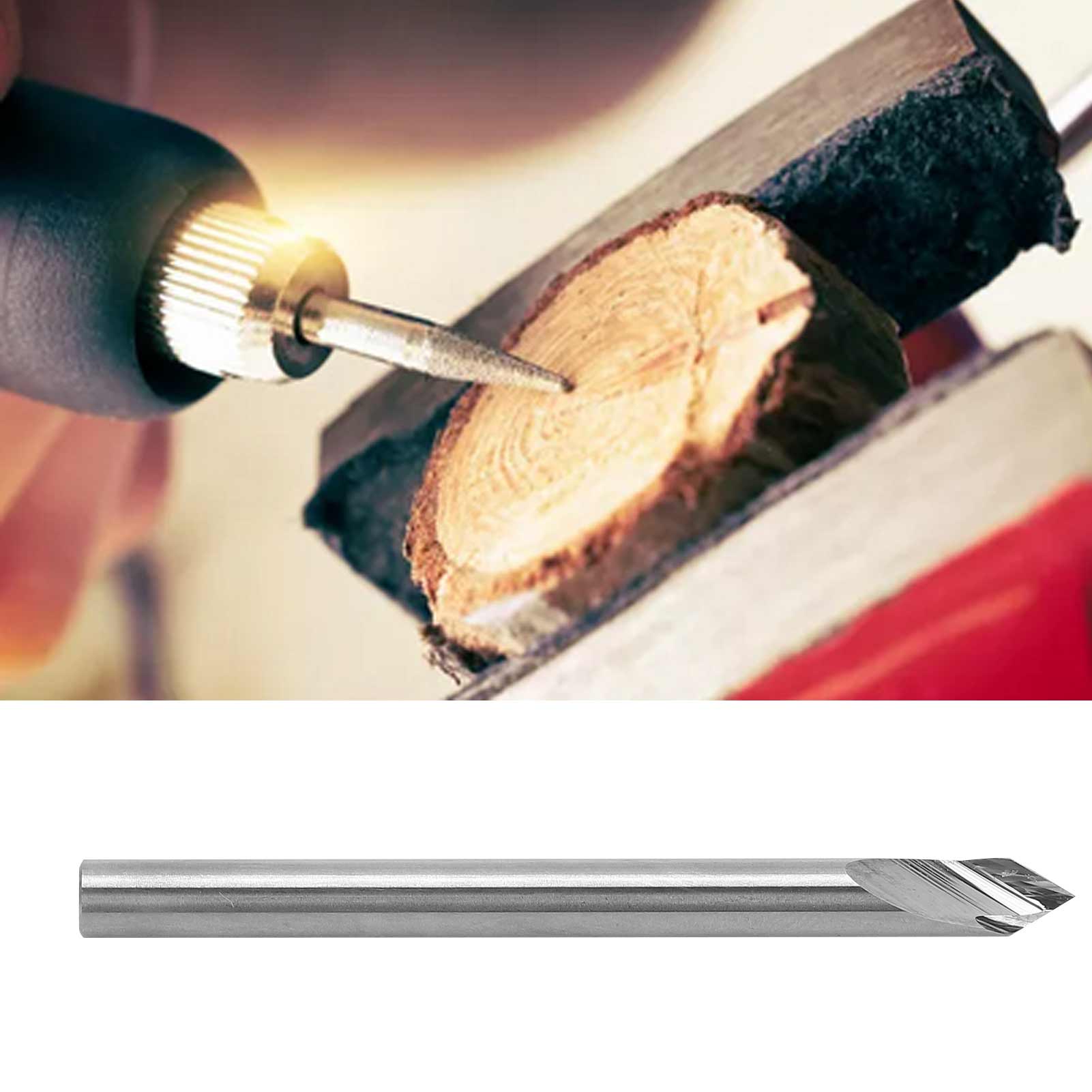 3,175 Mm Gravierfräser, 3,17560°0,140l, Für Holzgravurwerkzeuge.