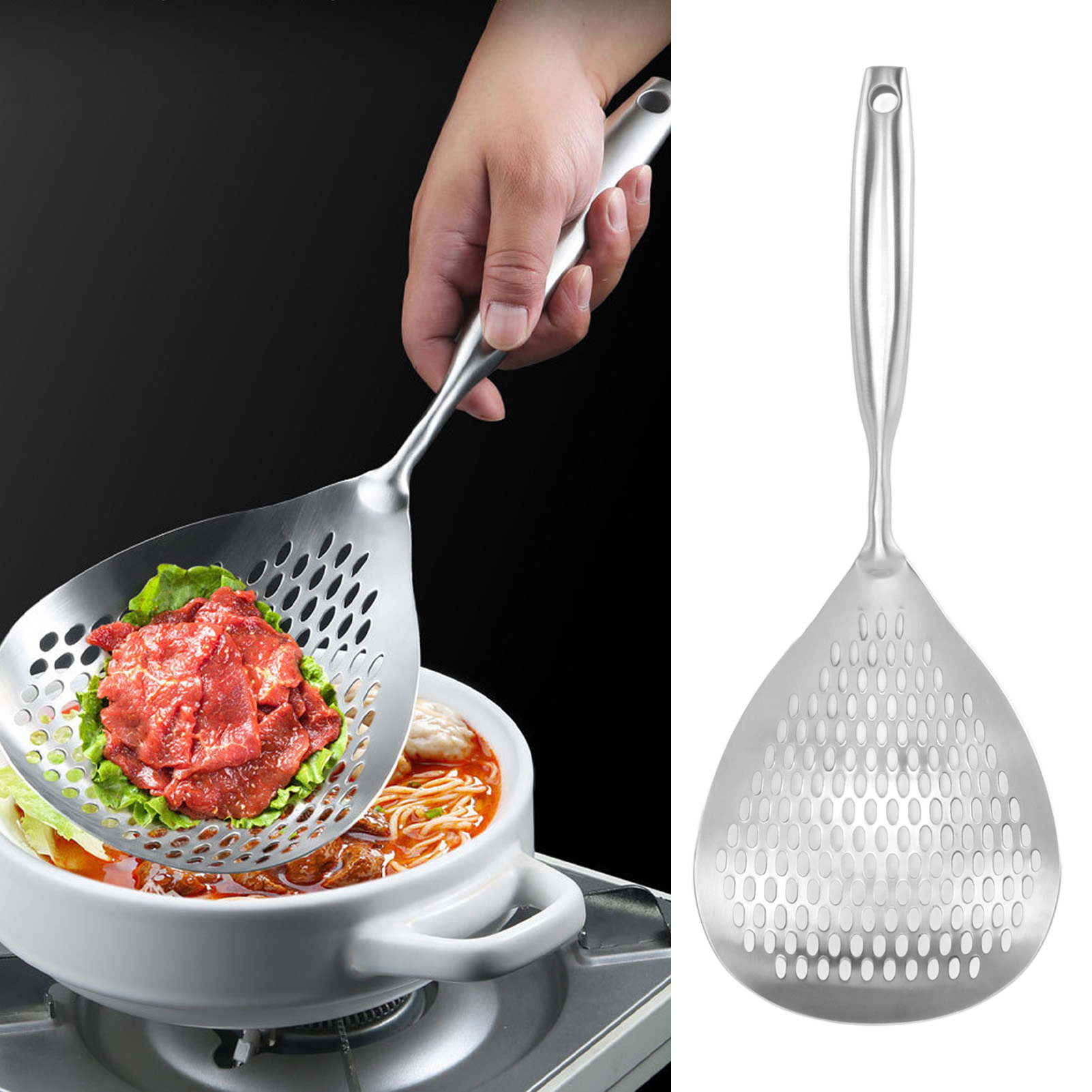 Fonduesieb, Pfeffersieb Mit Langem Griff, Ölabtropfsieb