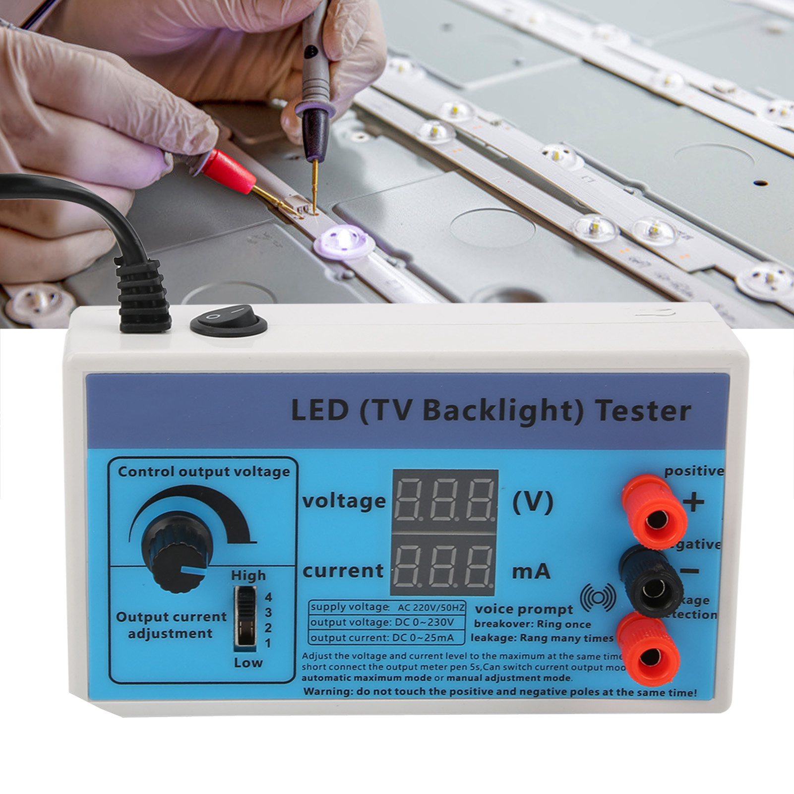 Digitalanzeige-tester Mit Einstellbarem Strom Und Spannung, Led-reparaturhilfe