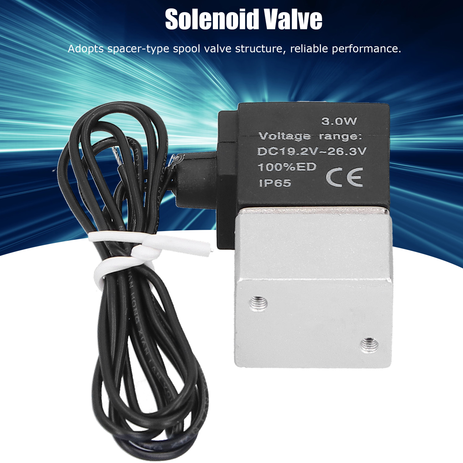 Dreiwege-, Zweipositionen-magnetventil G1/8" 3v1-m5ac110v