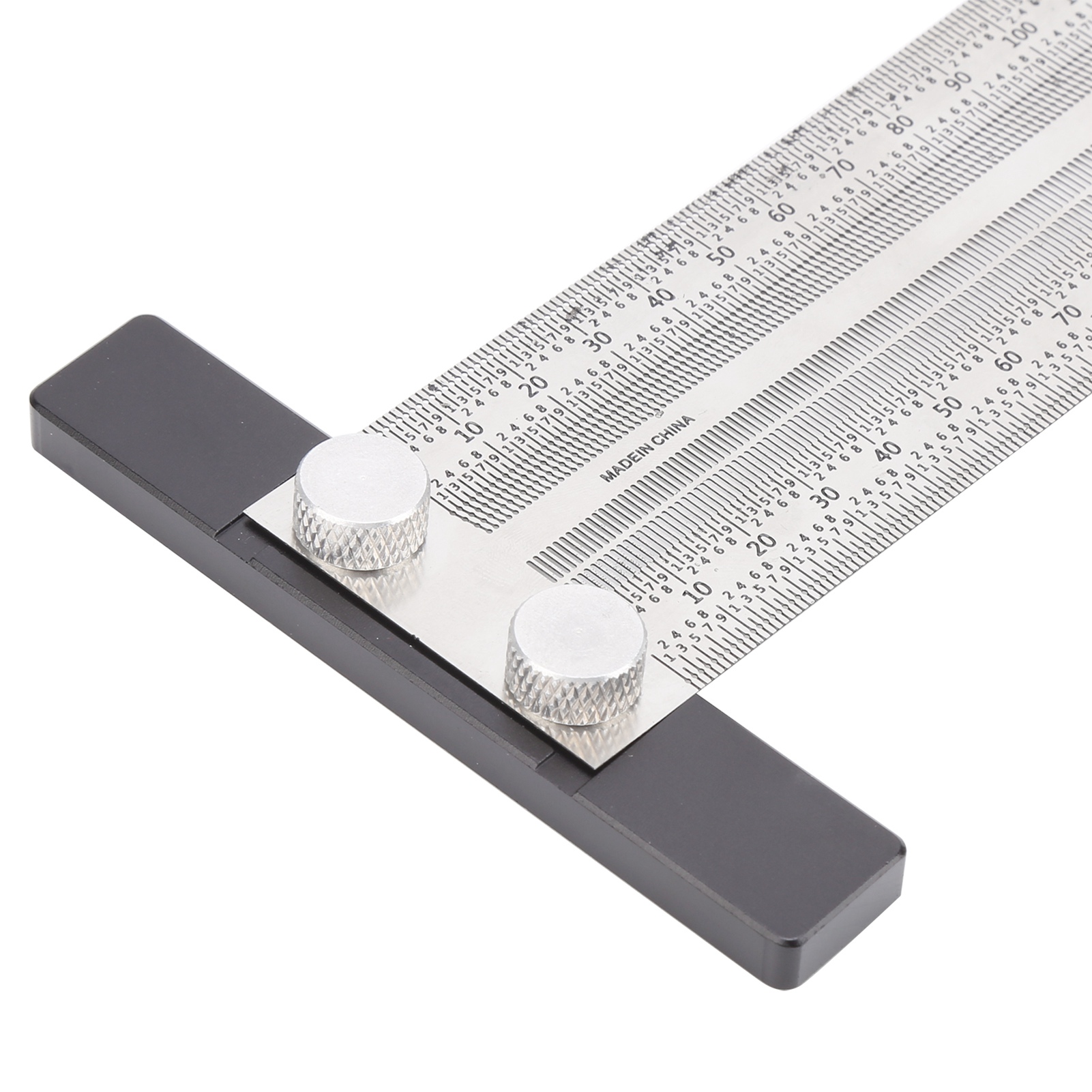 400 Mm Edelstahl-markierungslineal Mit Loch Und Perforation