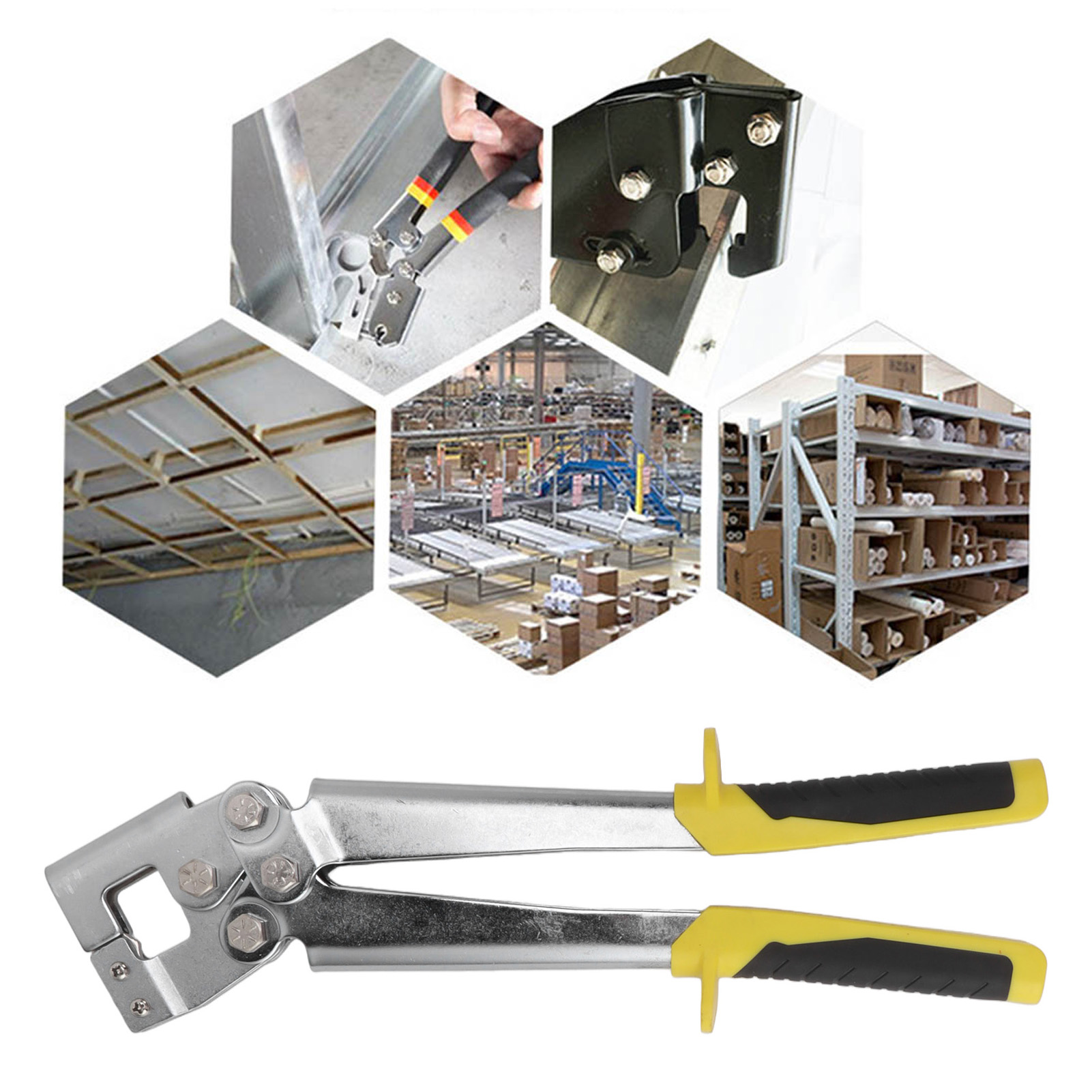 Leichte Stahl-kielklemme, Renovierungswerkzeug, Deckenkielbefestigung, Montage, Bohrklemme, Ösenklemme, Silber