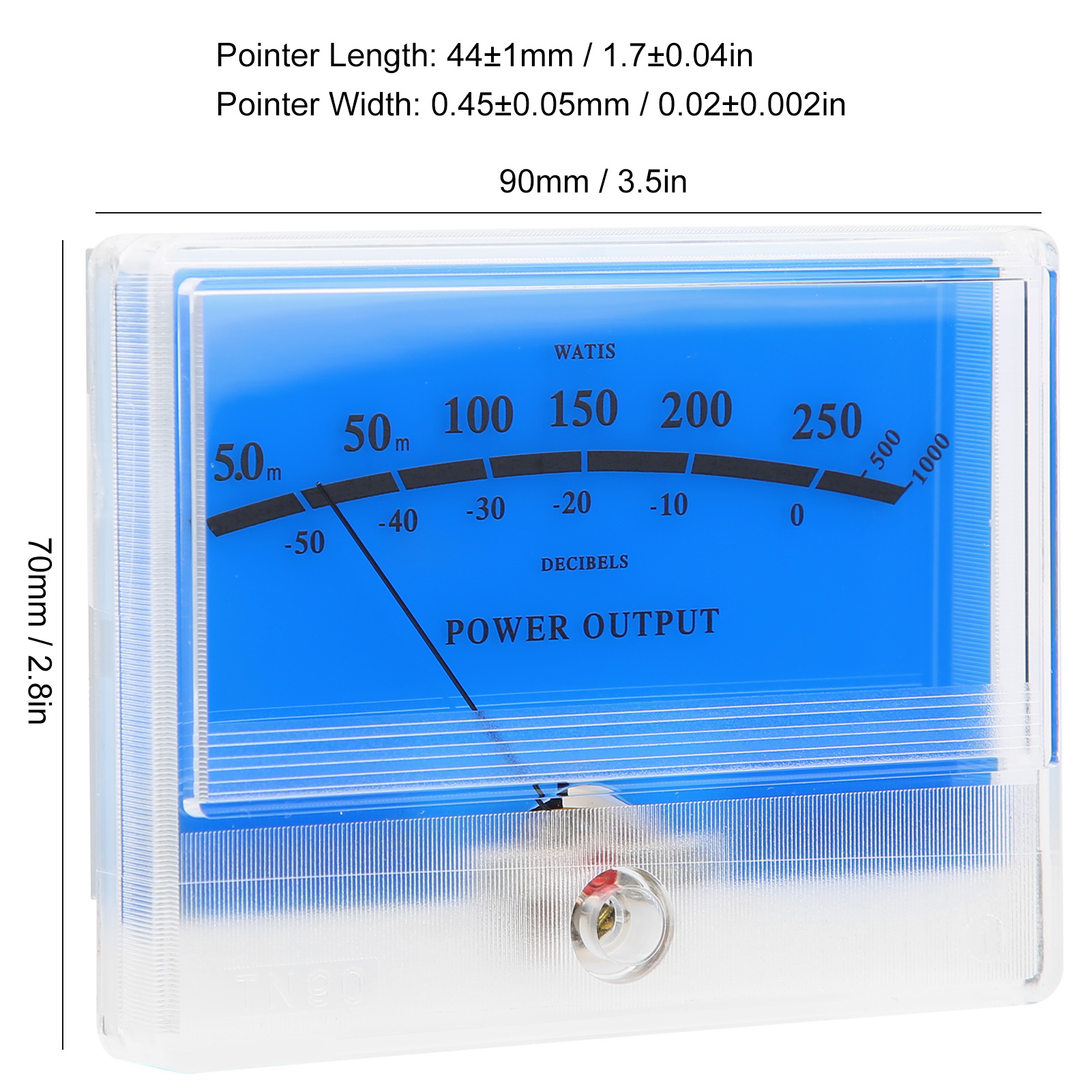 Tn-90a-bgb-s0466 Nadelamperemeter, Hochpräzises Vu-meter, Audio-lautstärkeanzeige