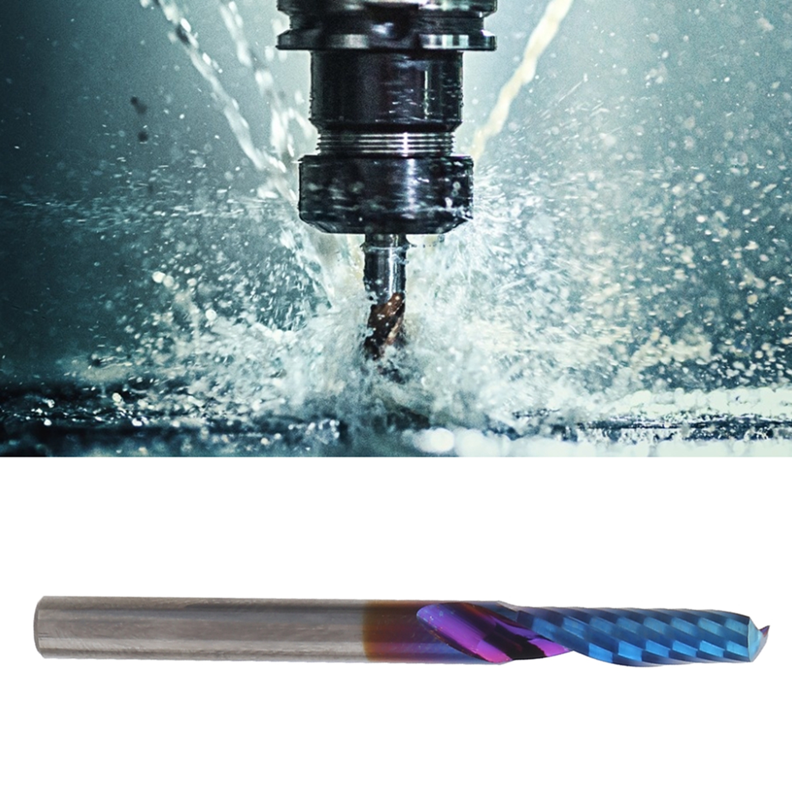 Einzelbolzen-spiralschneider 41545 Für Aluminium, Blaue Ausführung
