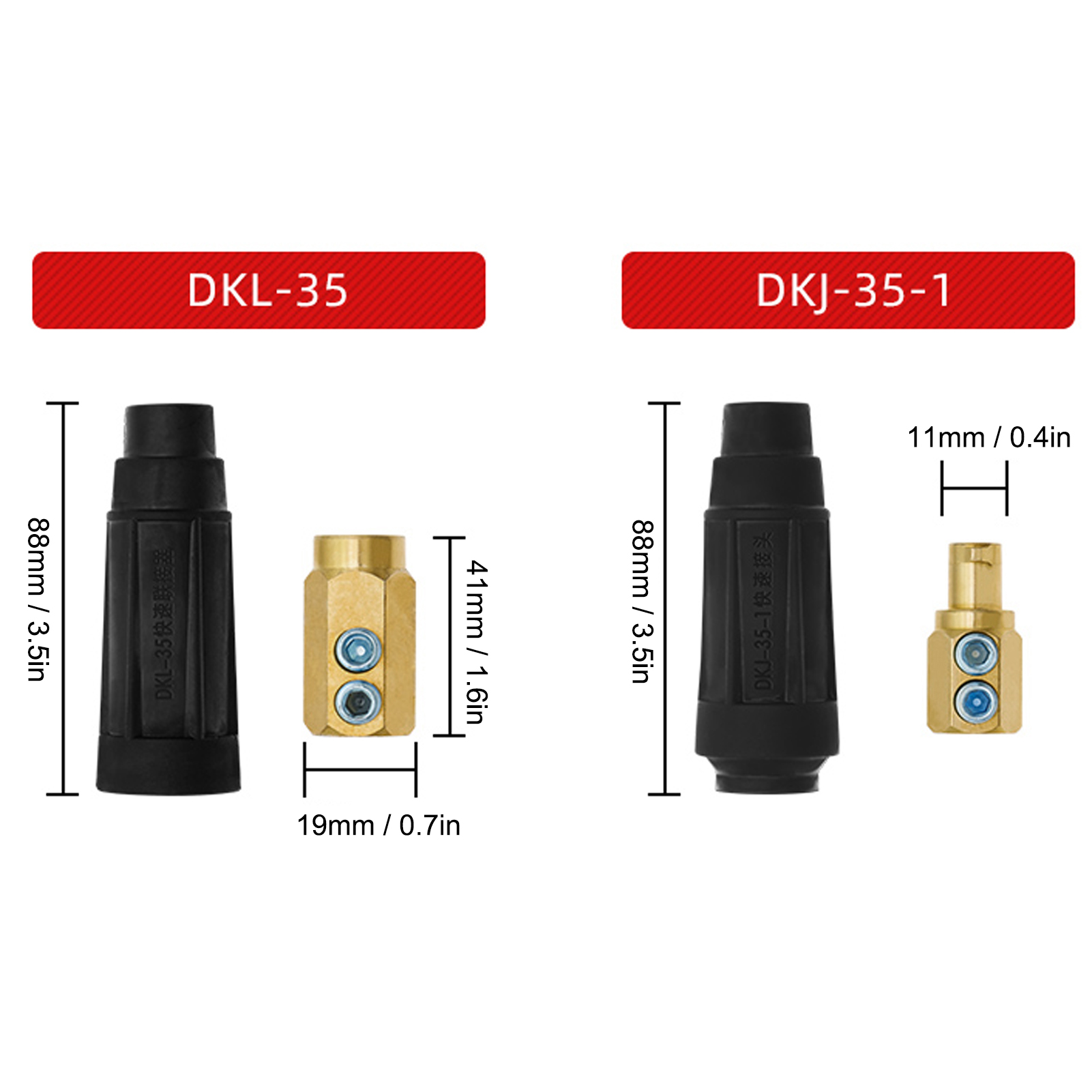 Dkj-35-1 Und Dkl-35 Schnelllöt-kabelverbinder