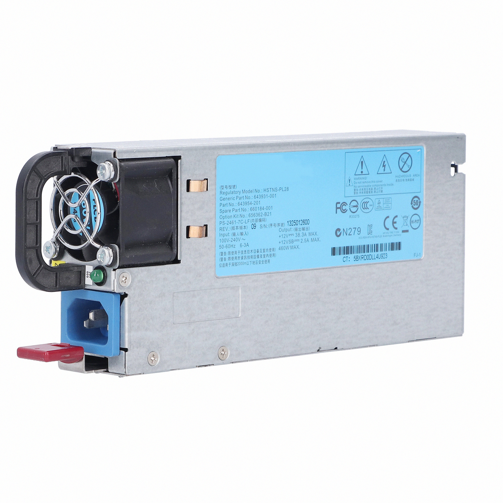 Hp G8 460w Platinum Netzteil 656362-b21 643931-001 643954-201 660184-001