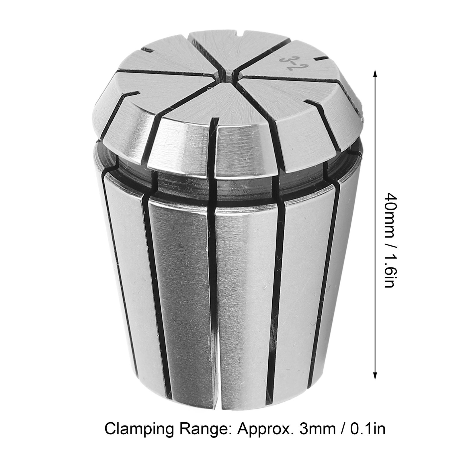 Flexible Spannzange Er32 Mit Einer Präzision Von 0,008 Mm. Spannzange Er32-3