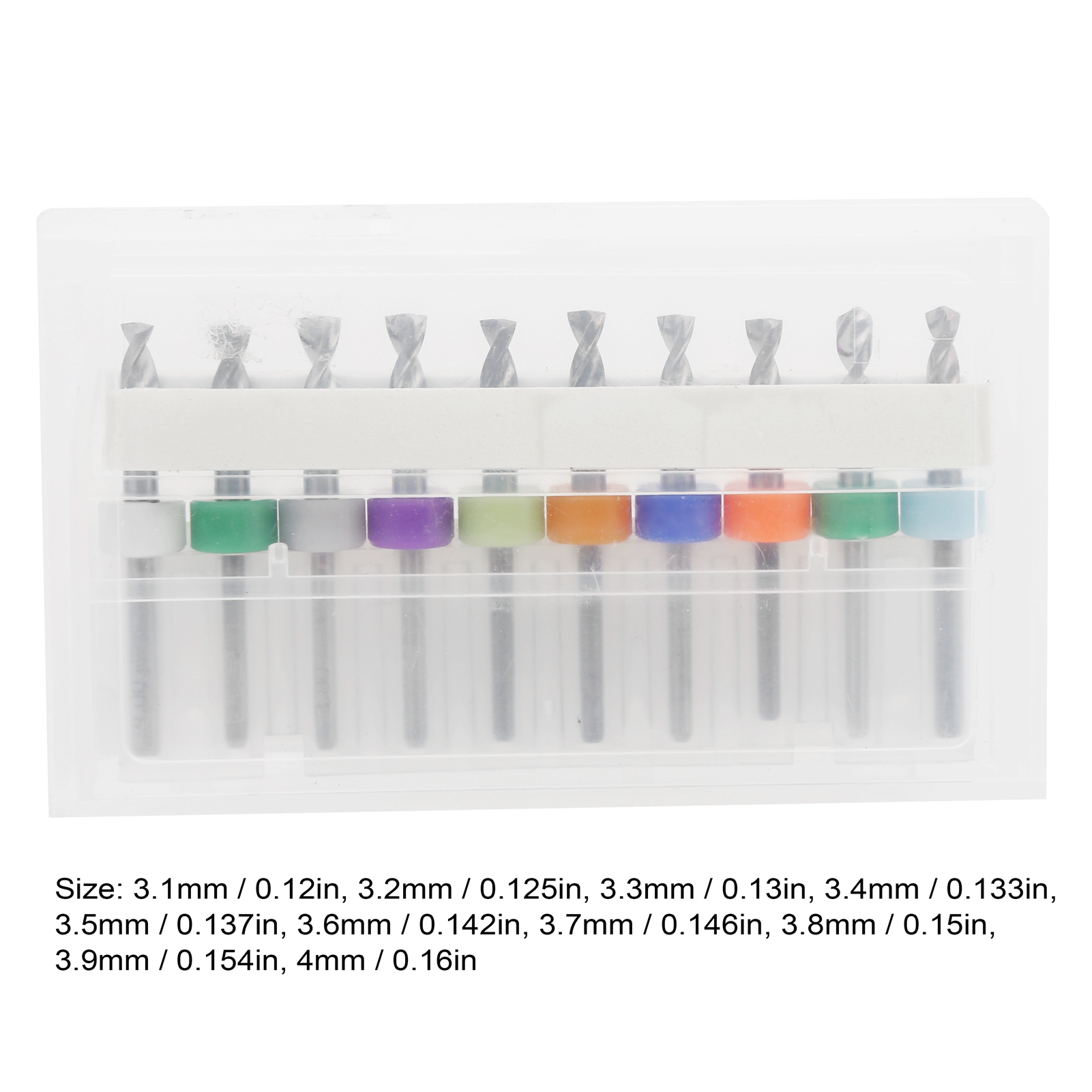 Set Mit 10 Miniatur-festschaftbohrern Aus Aluminiumlegierung, Geeignet Für Leiterplatten, Feinbohrer 3,1-4.