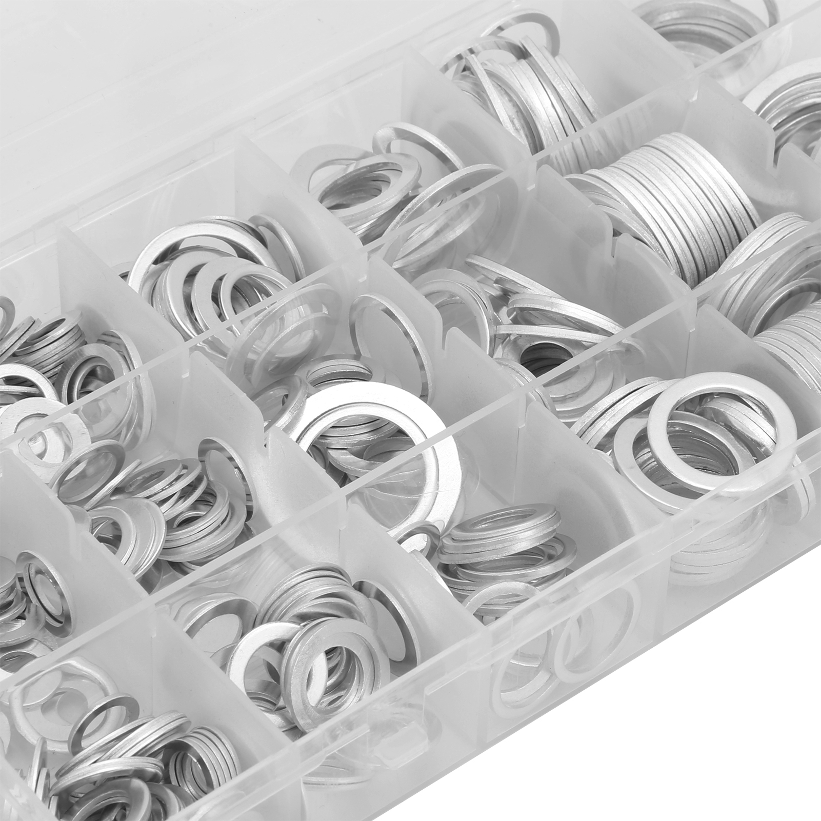 Set Mit 450 Hochwertigen, Hochtemperaturbeständigen Aluminiumscheiben, Verpackt In Einer Schachtel.