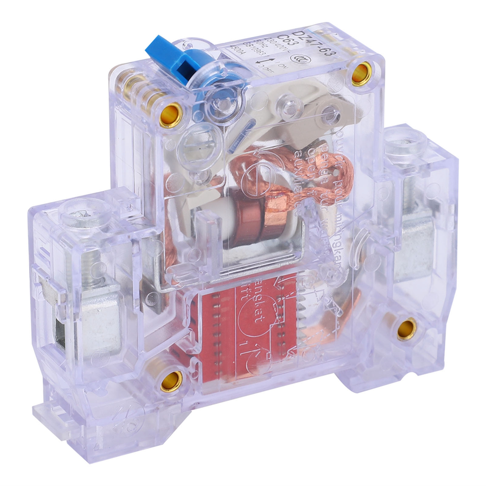 Dz47-63 1p663a Transparenter Luftschalter, Miniatur-leistungsschalter Für Den Hausgebrauch