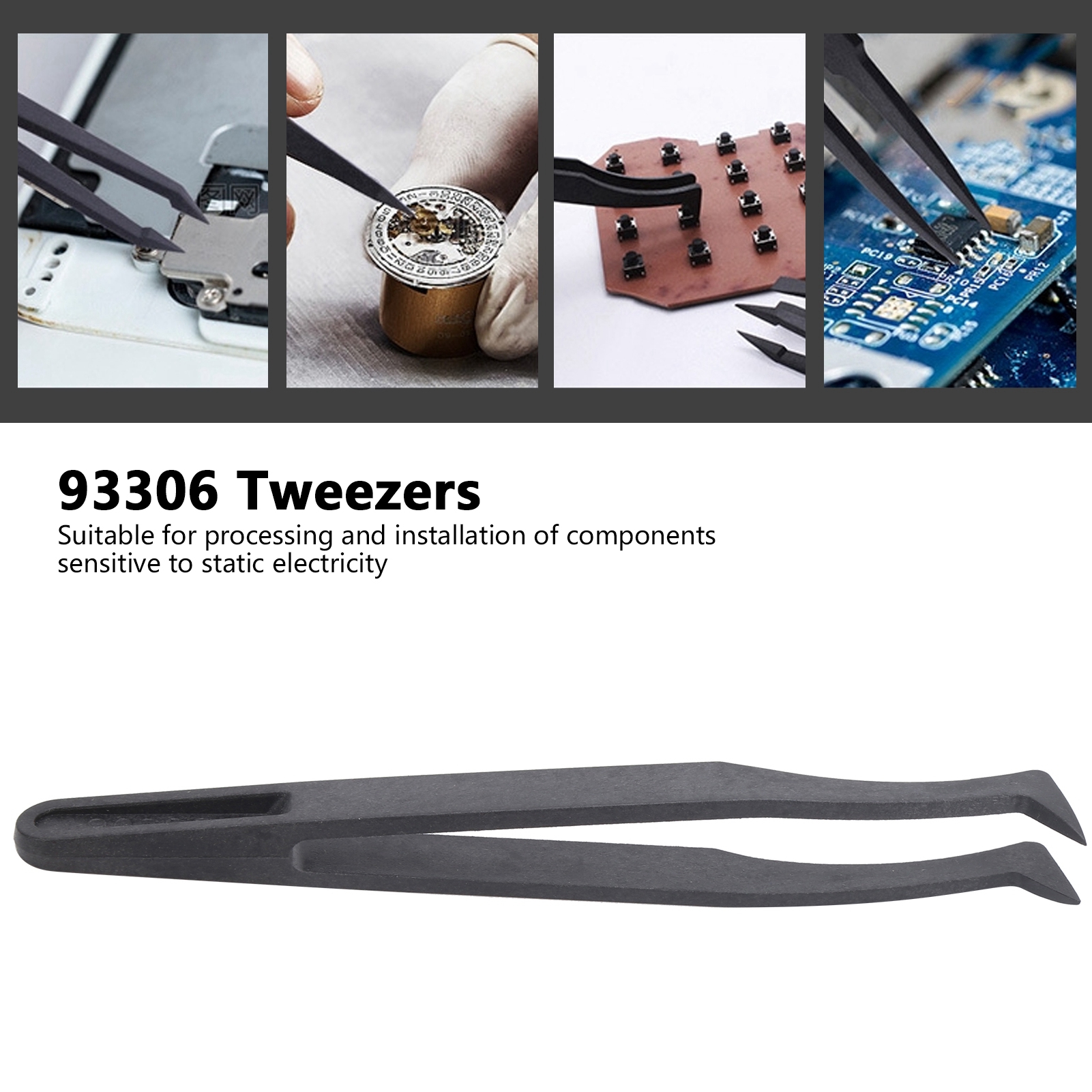 93306 Antistatische Pinzette Aus Kohlefaser