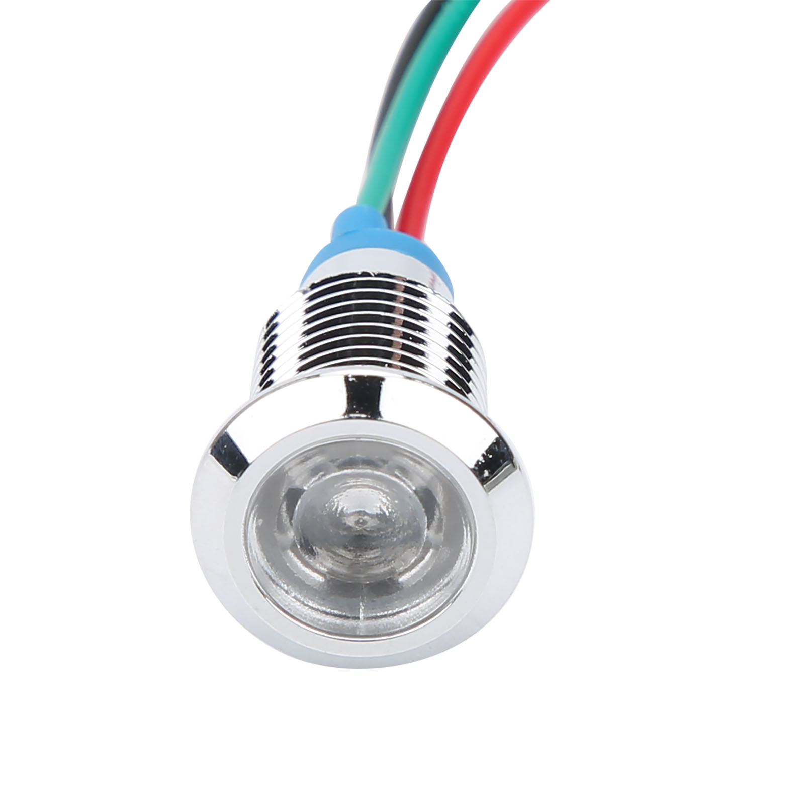 Vier Sets Werden Zusammen Verkauft, 10 Mm Wasserdichte Zweifarbige Led-anzeige Aus Metall, 110-220 V Rot/grün.