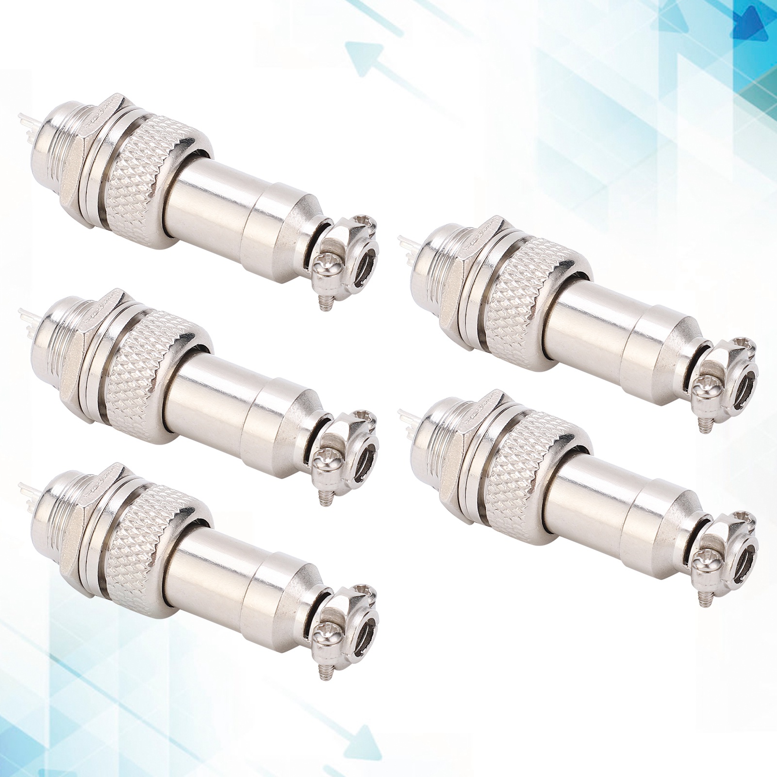 5 Gx12 Luftfahrtstecker Und -buchsen, Kompletter Satz Gx12-2-3-4-5-6p Luftfahrtsteckverbinder Und 2-polige Steckverbinder.