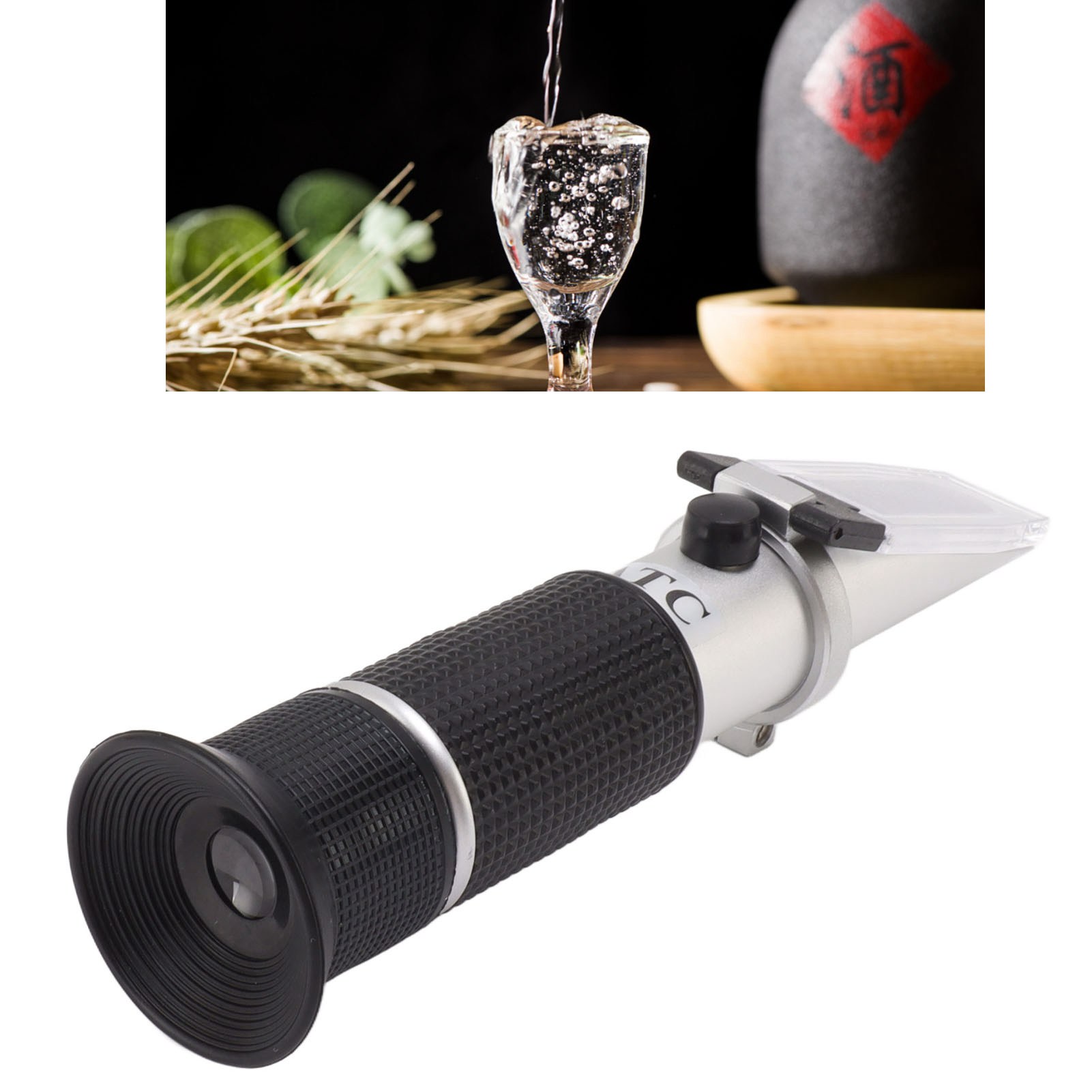 Aluminium-alkoholmeter, Tragbares Refraktometer, Wein- Und Fruchtweinmessgerät, Alkoholtester