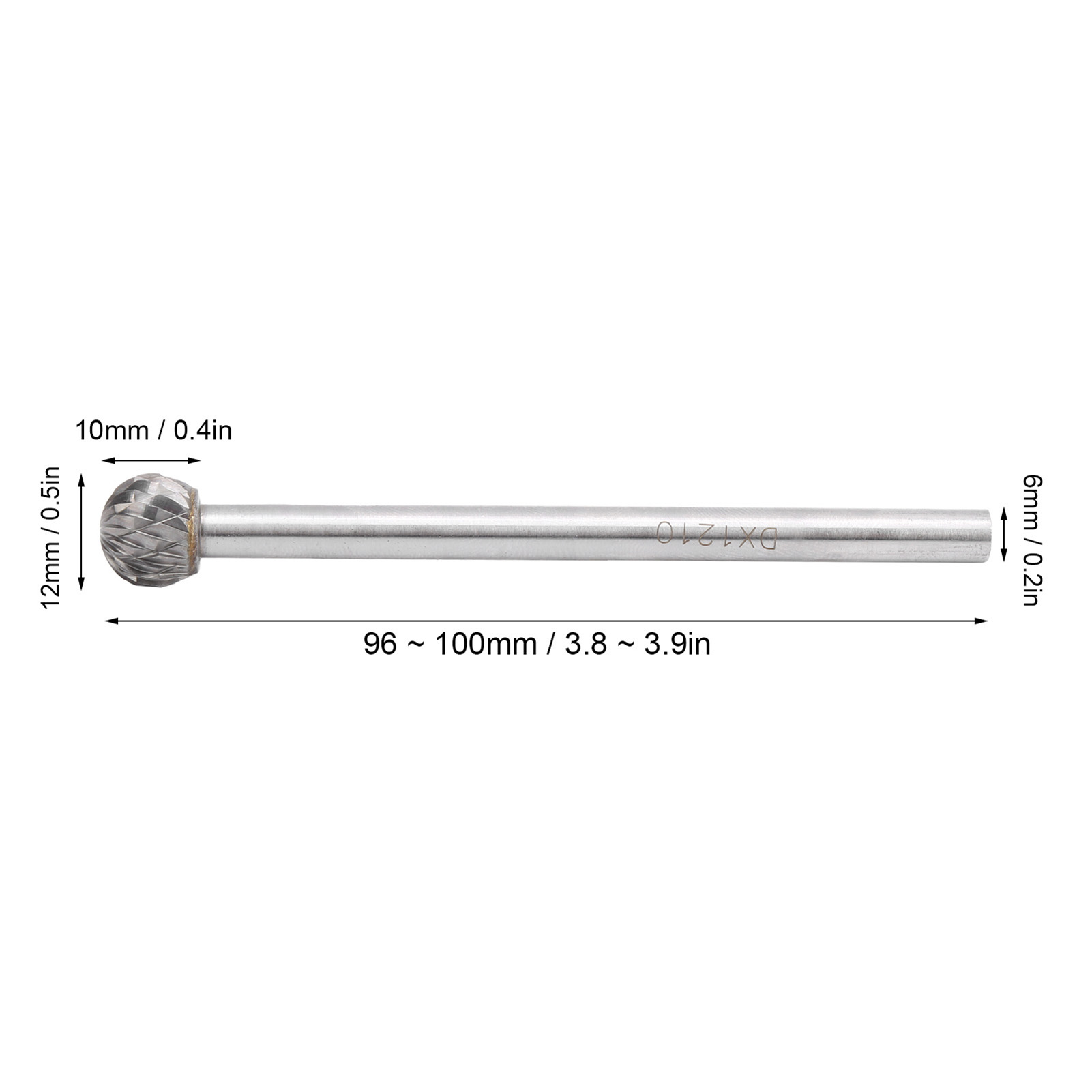 Rotationsfeile Aus Wolframkarbid Mit 6 Mm Schaft, Typ D: 61210100