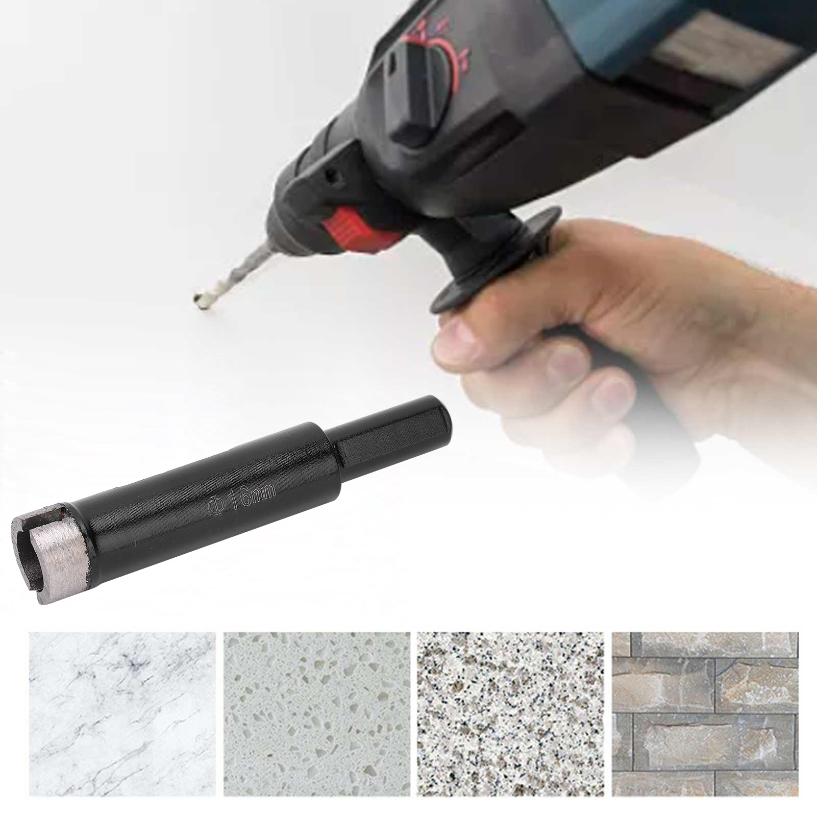 16-mm-sinterdiamantbohrer Zum Bohren Von Keramikfliesen, Beton Und Marmor