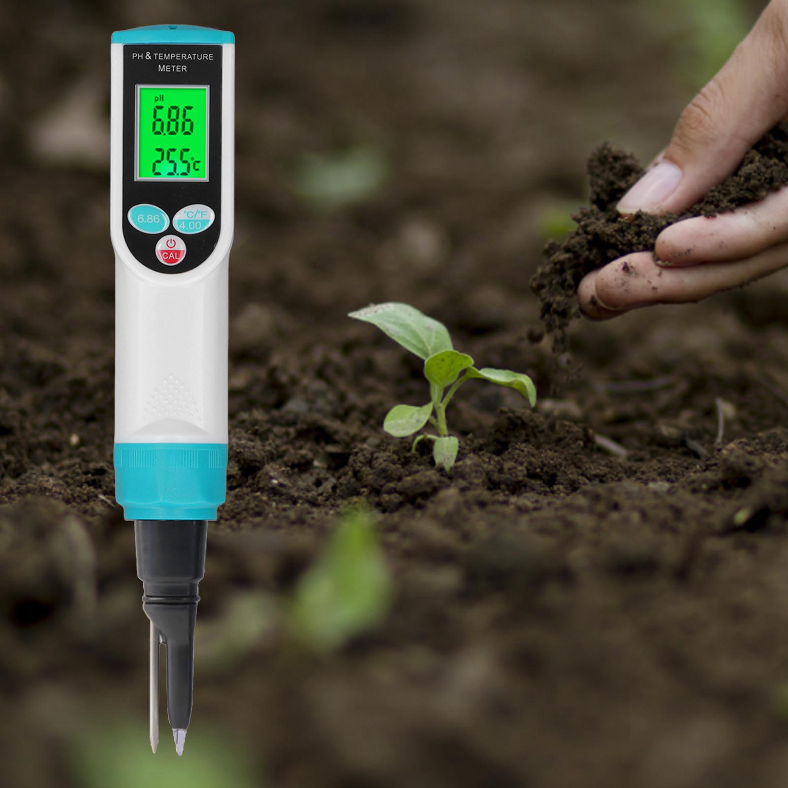 Ph-2023 Bodentester: Ph- Und Temperaturmessgerät (kombiniert Für Gartenbau, Blumen Und Topfpflanzen)